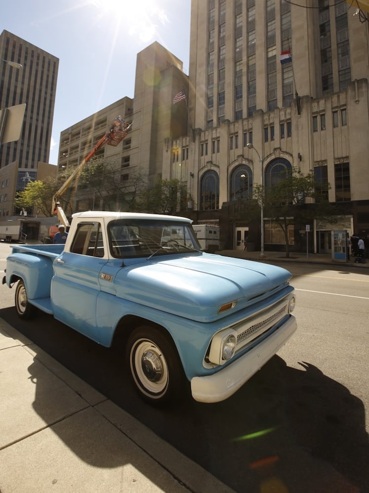 Production of Robert Redford movie in Dayton on May 2, 2017