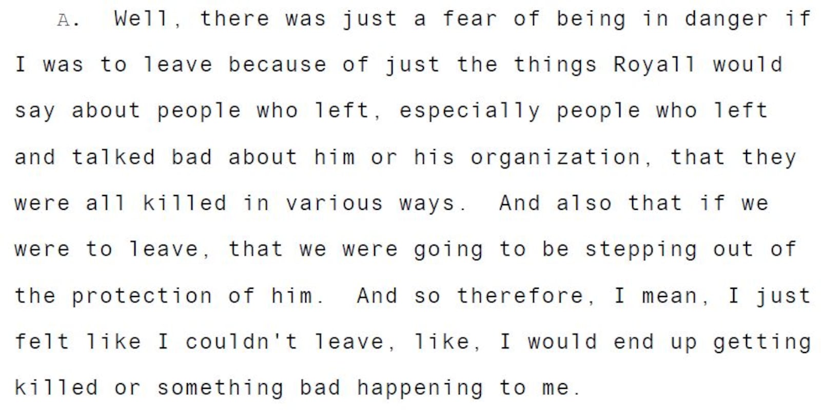 Kendra Ross testified about her time as a human trafficking victim, including her time in Dayton.