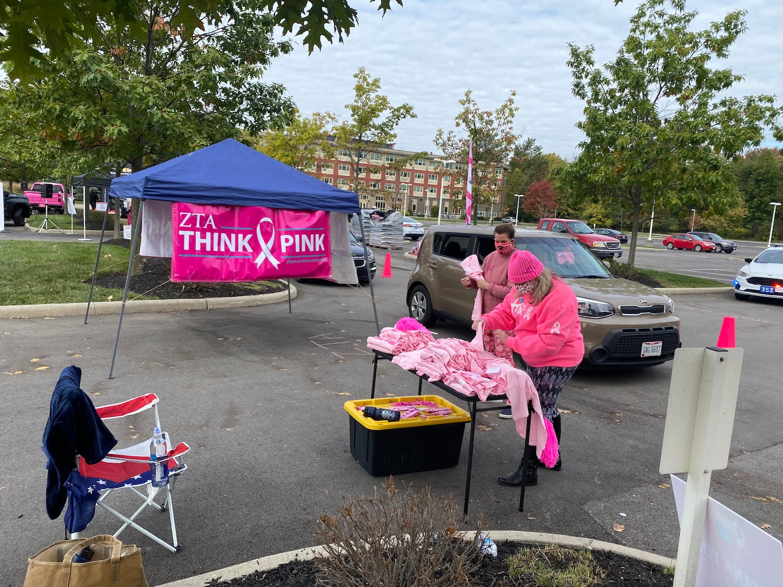 Making Strides Columbus held a drive-thru event on Oct. 3 to celebrate patients, survivors and raise funds. CONTRIBUTED