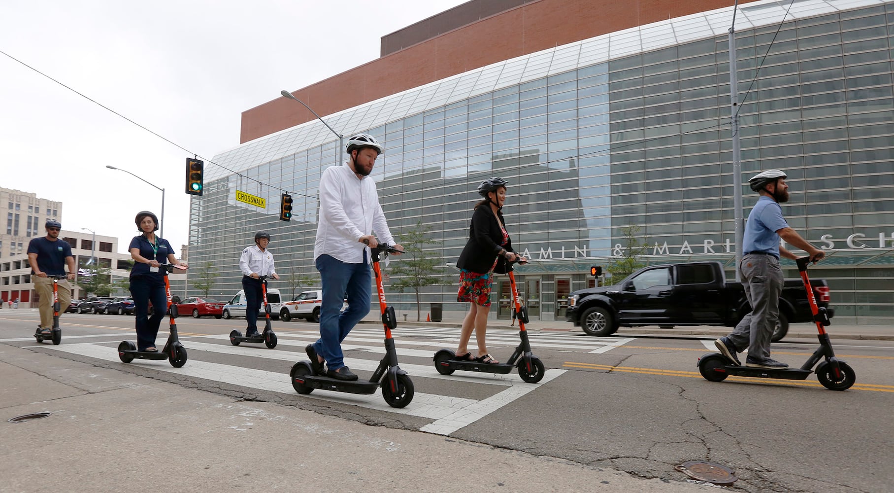 PHOTOS: Scooters hit the streets of downtown Dayton