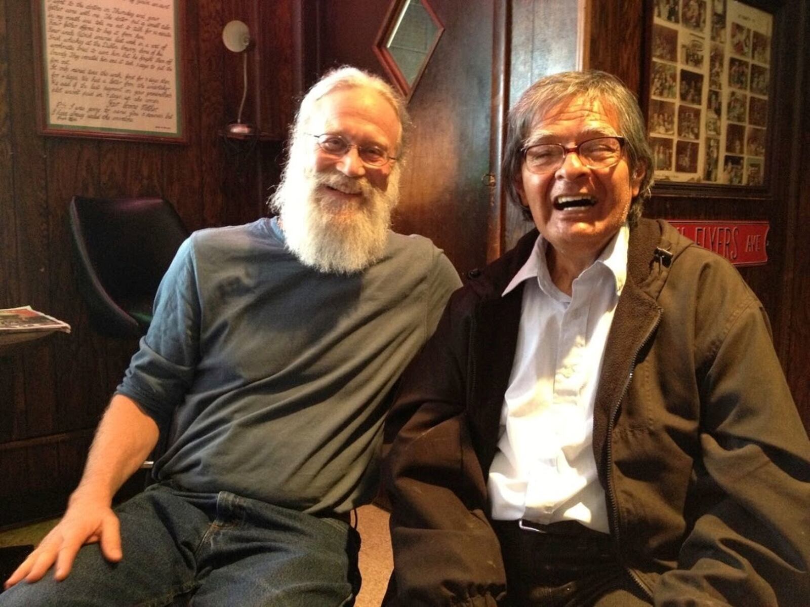 Board member Joseph Hadlock (left) and original founder, Pio Celestino.