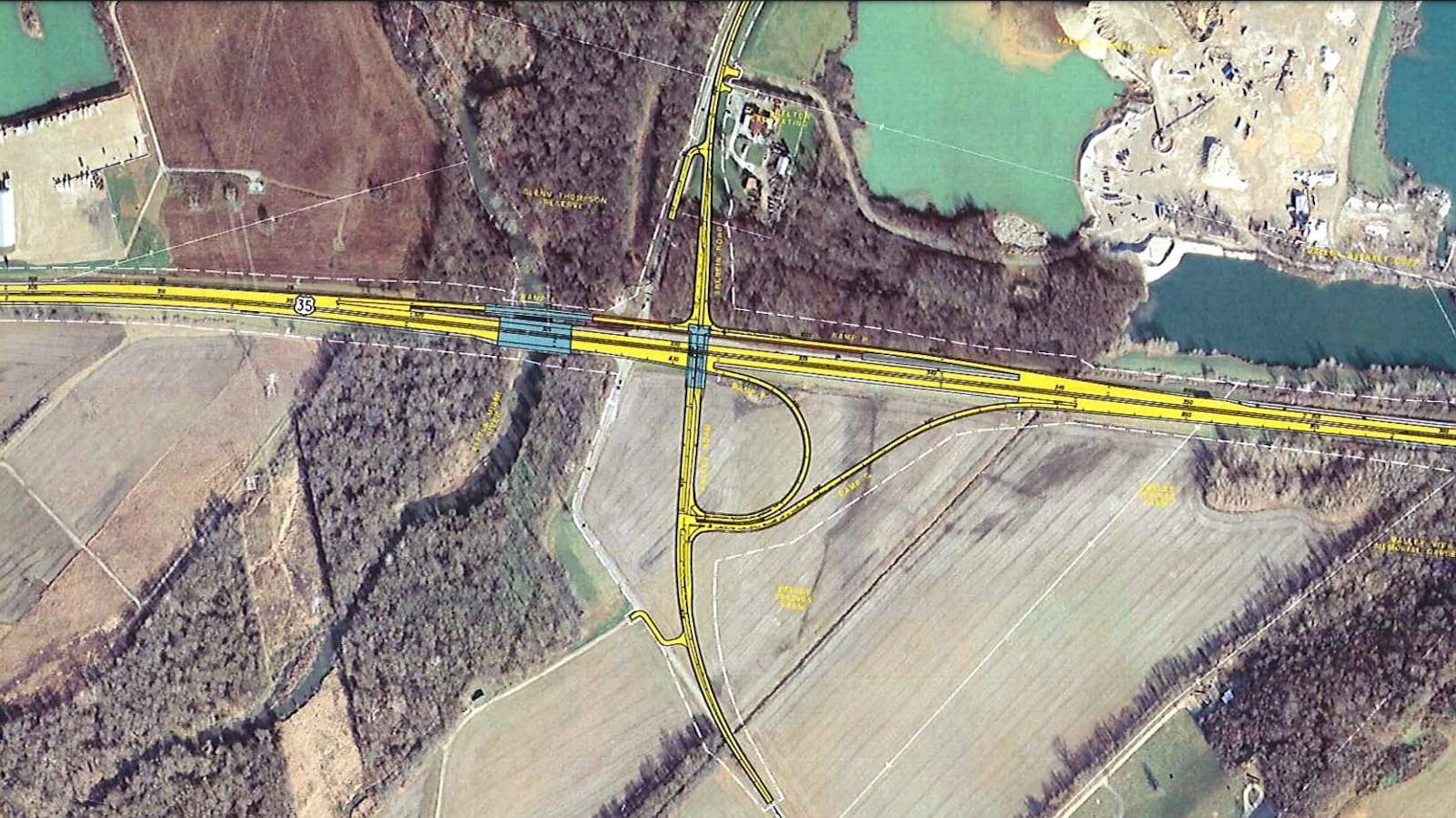 A map of what the interchange at US-35 and Trebein will look like. CONTRIBUTED