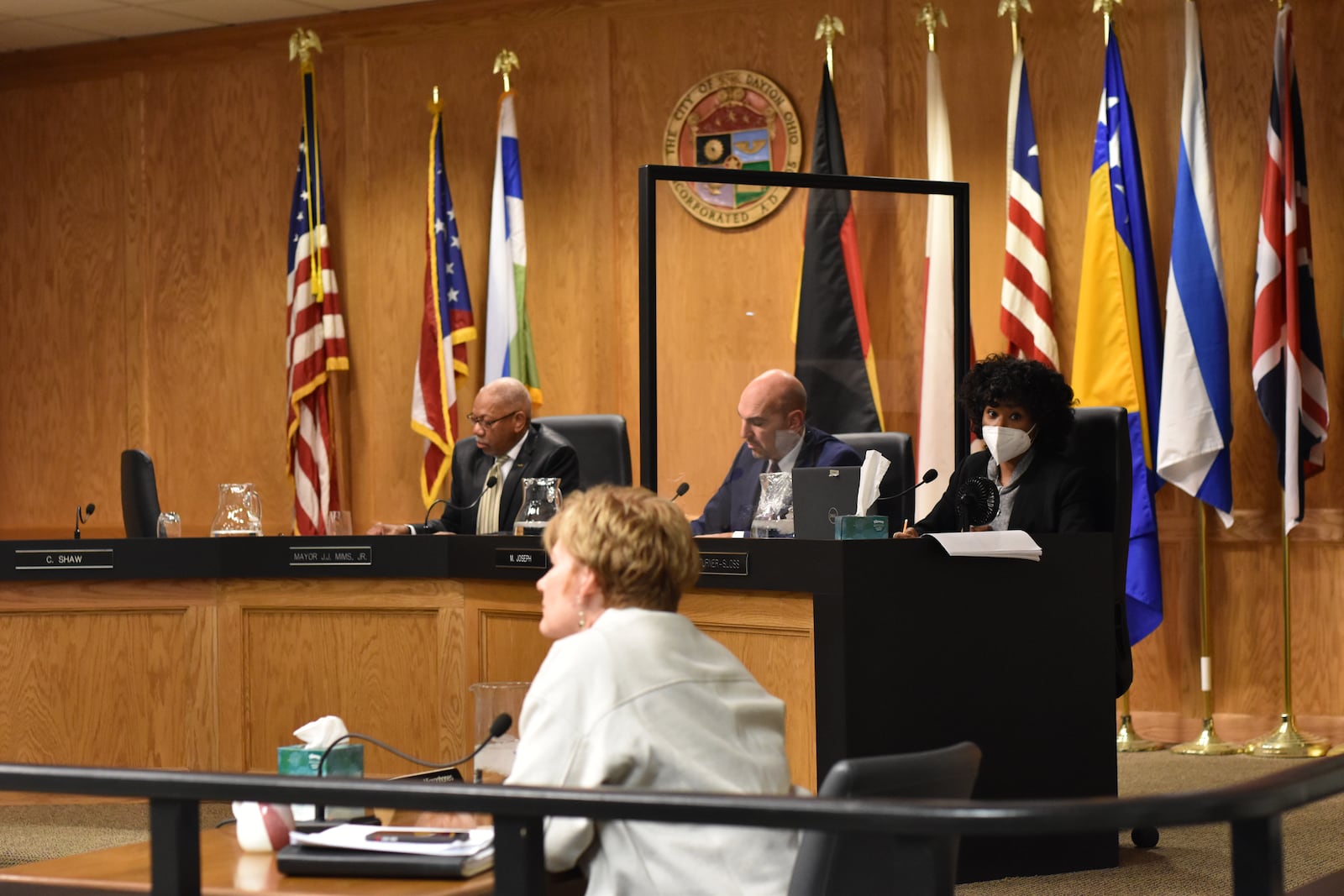 Dayton city commissioners on Nov. 15, 2023, discussed possibly adding housing to the list of things that the city's 0.25% temporary income tax levy funds. CORNELIUS FROLIK / STAFF