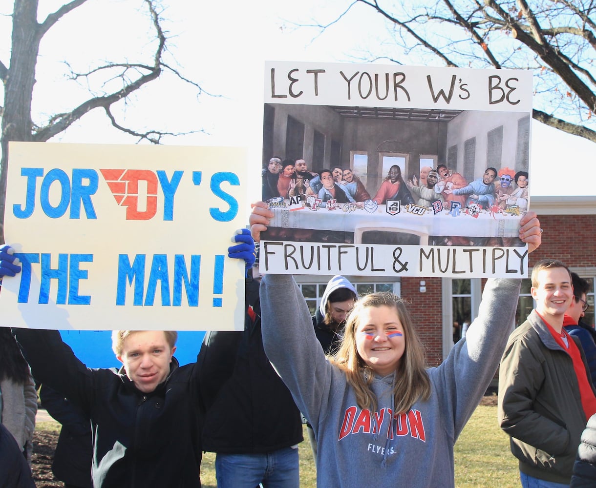 Photos: Signs at ESPN Gameday at Dayton