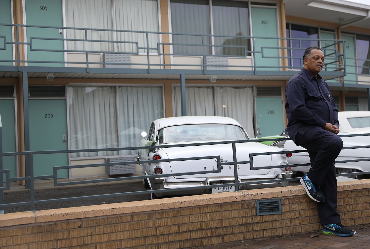 Photos: Jesse Jackson revisits hotel where Martin Luther King Jr. was killed