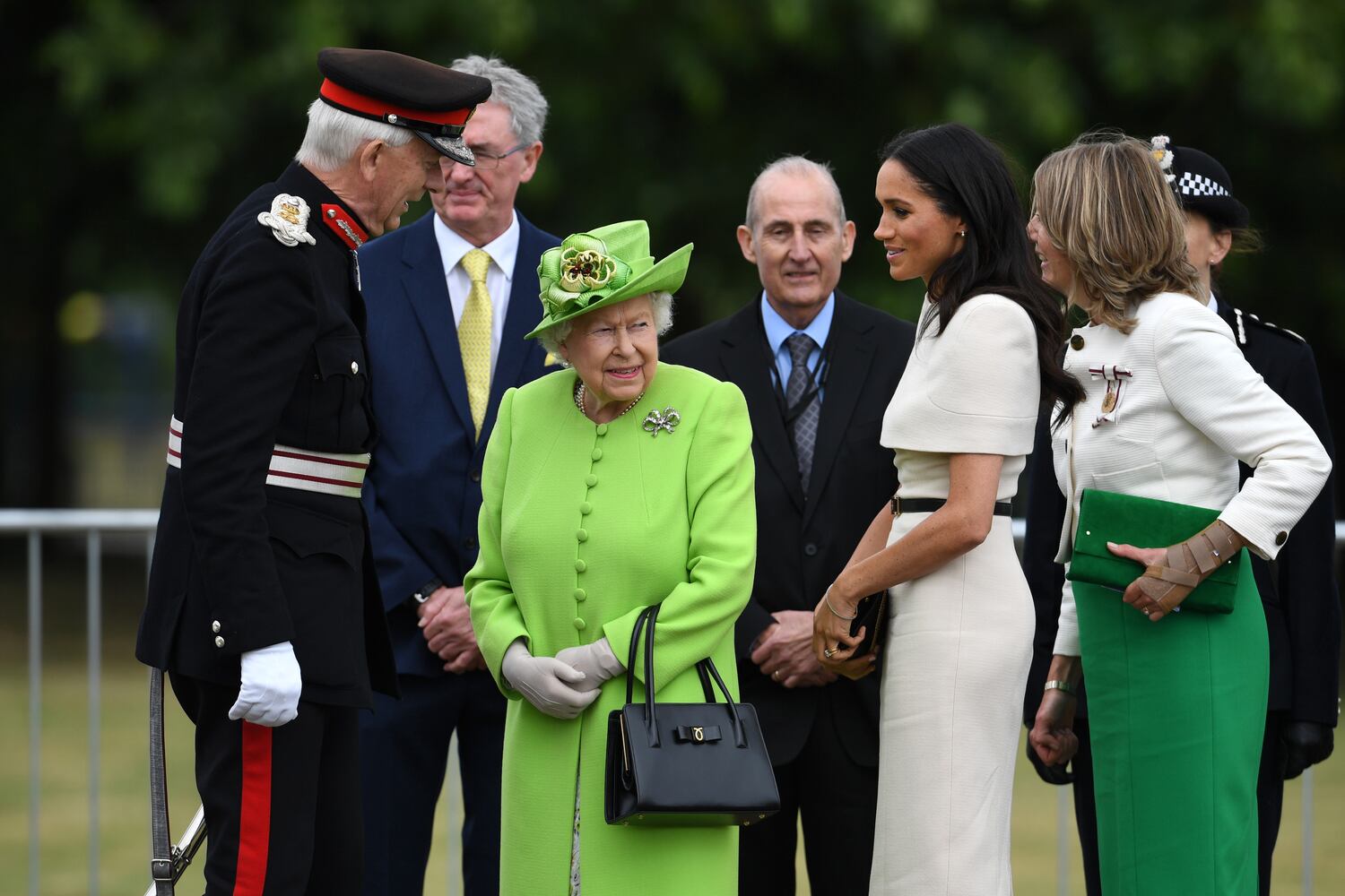 Photos: Meghan Markle stuns at first solo outing with Queen Elizabeth