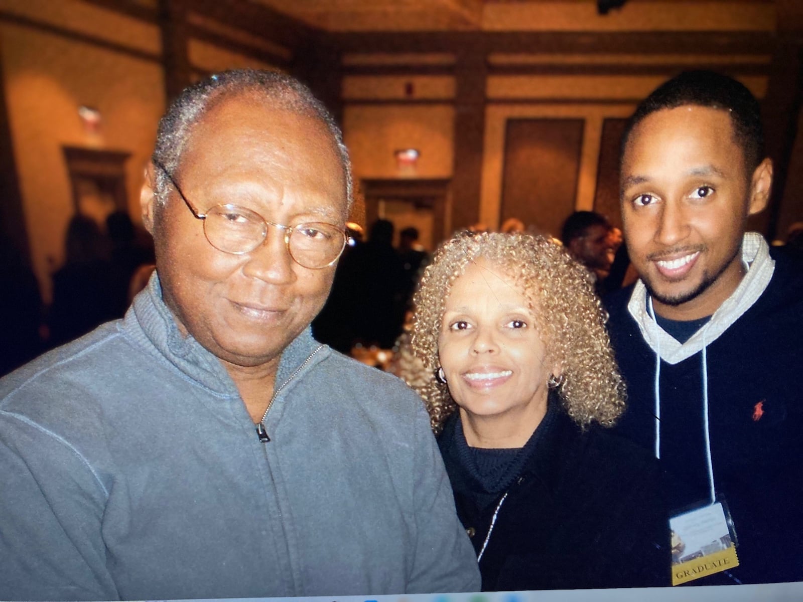 Quincy Heflin with his parents Stuart and Sheila at his graduation from Penn State University in 2013. CONTRIBUTED