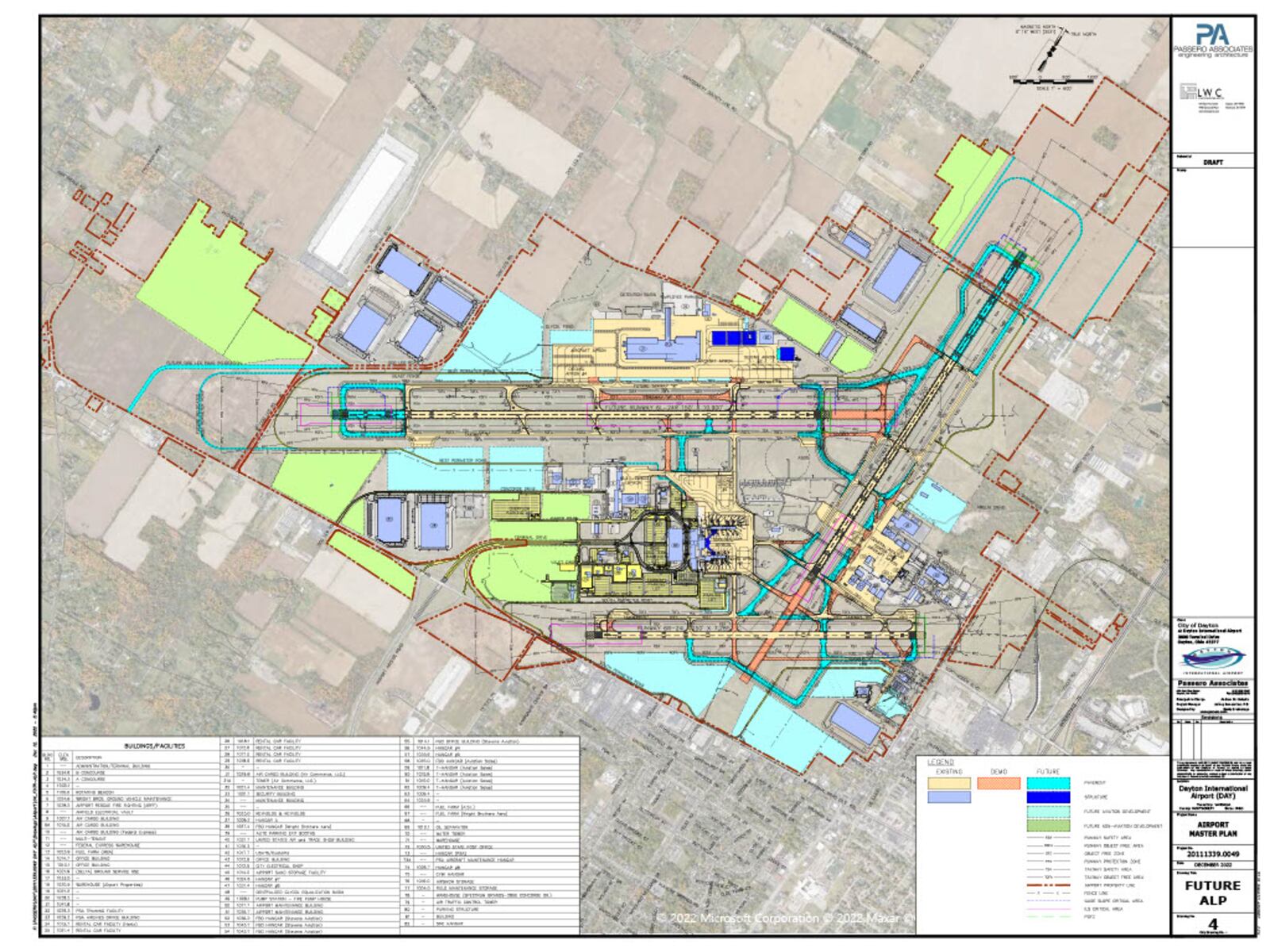 Proposed changes at Dayton International Airport that are spelled out in DIA's 10-year master plan.