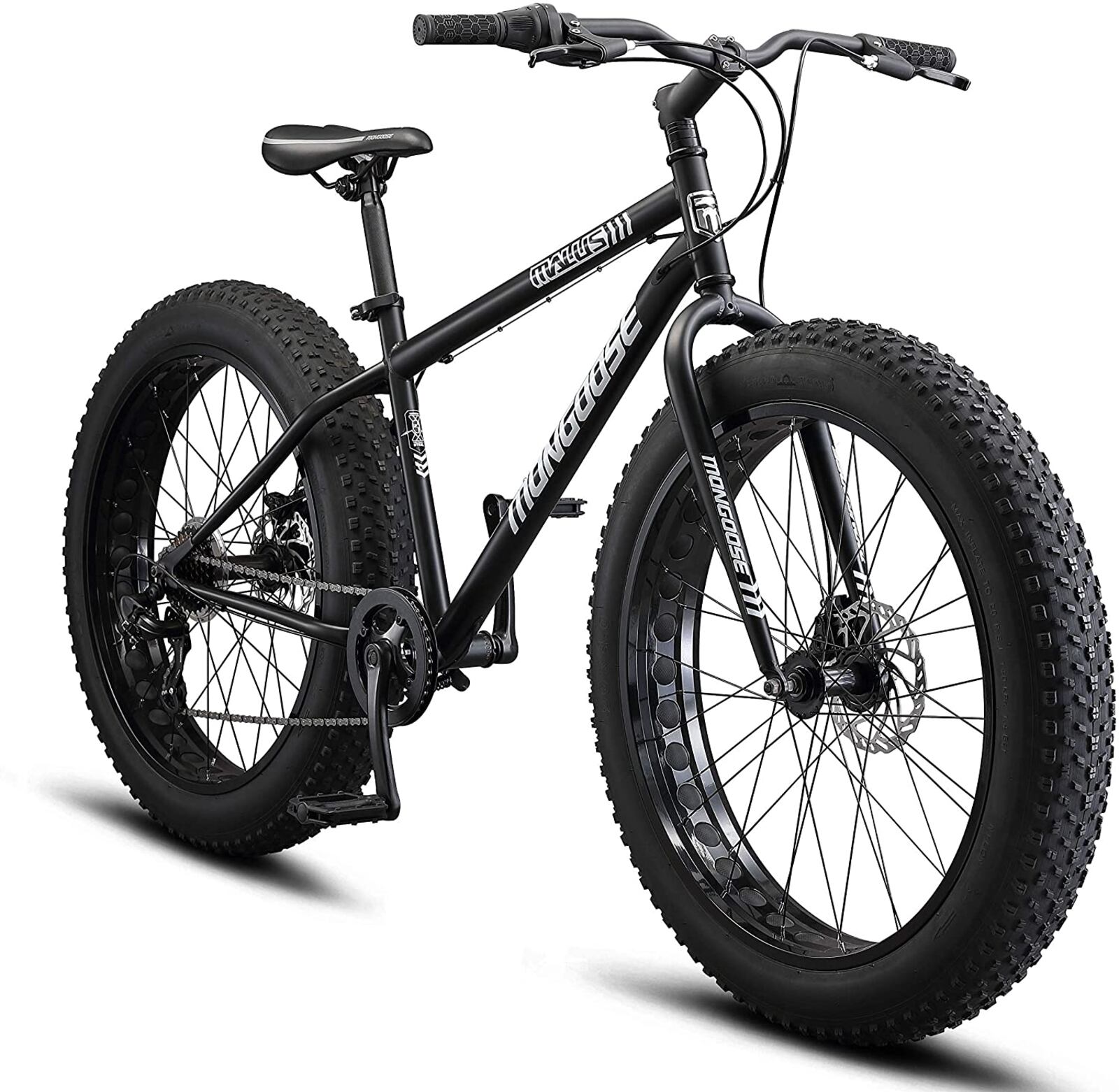 One of the Outdoor Adventure Raffle prizes is a Mongoose Malus Fat Tire Bike with 26-Inch Wheels, Steel Frame, 7-Speed Shimano Drivetrain, and Mechanical Disc Brakes, sponsored by Buckeye Vodka. CONTRIBUTED