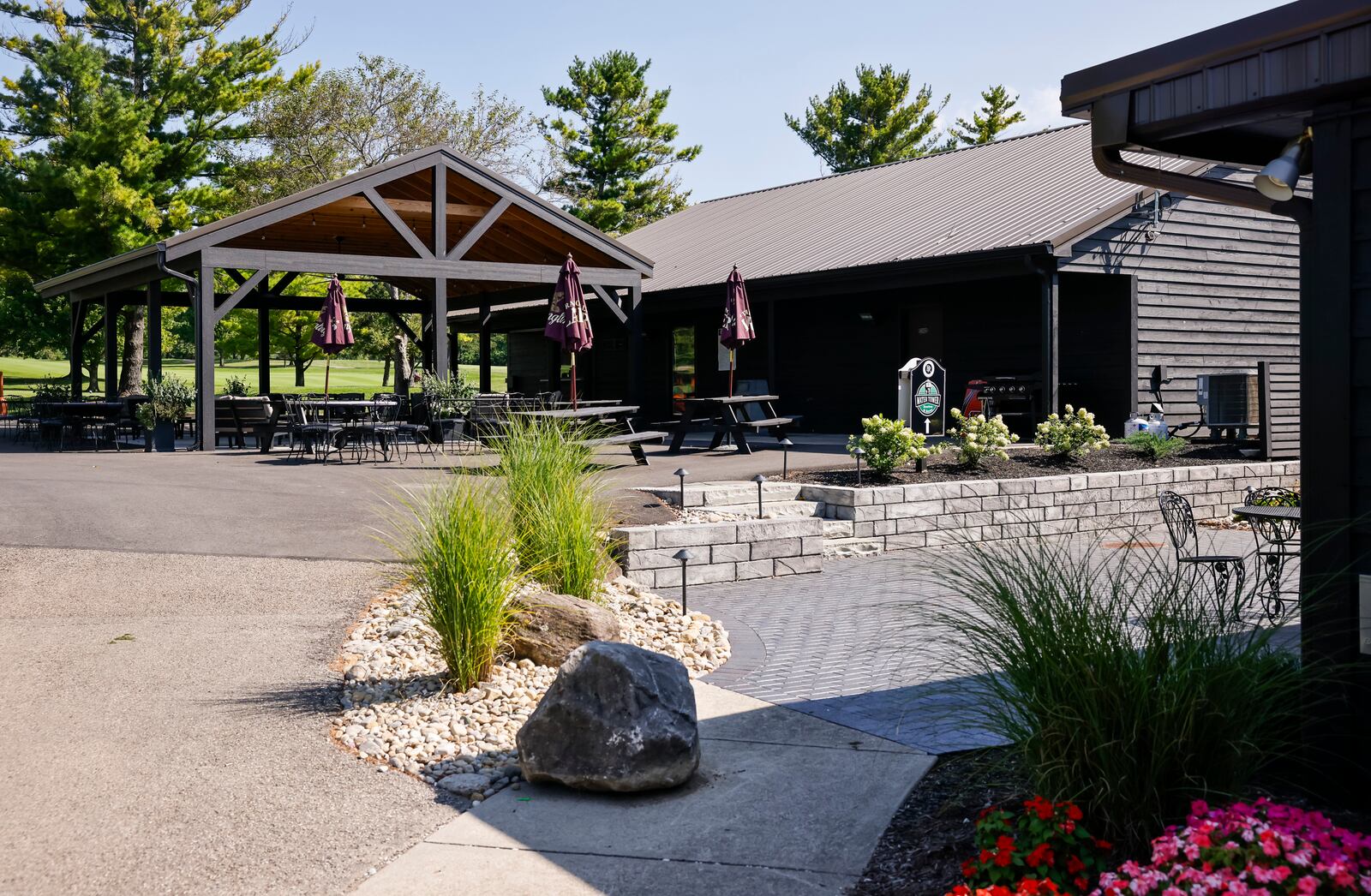 Brown's Run Golf Course has a new pro shop and pavillion with new Water Tower Bourbon & Beers clubhouse in Madison Township. NICK GRAHAM/STAFF