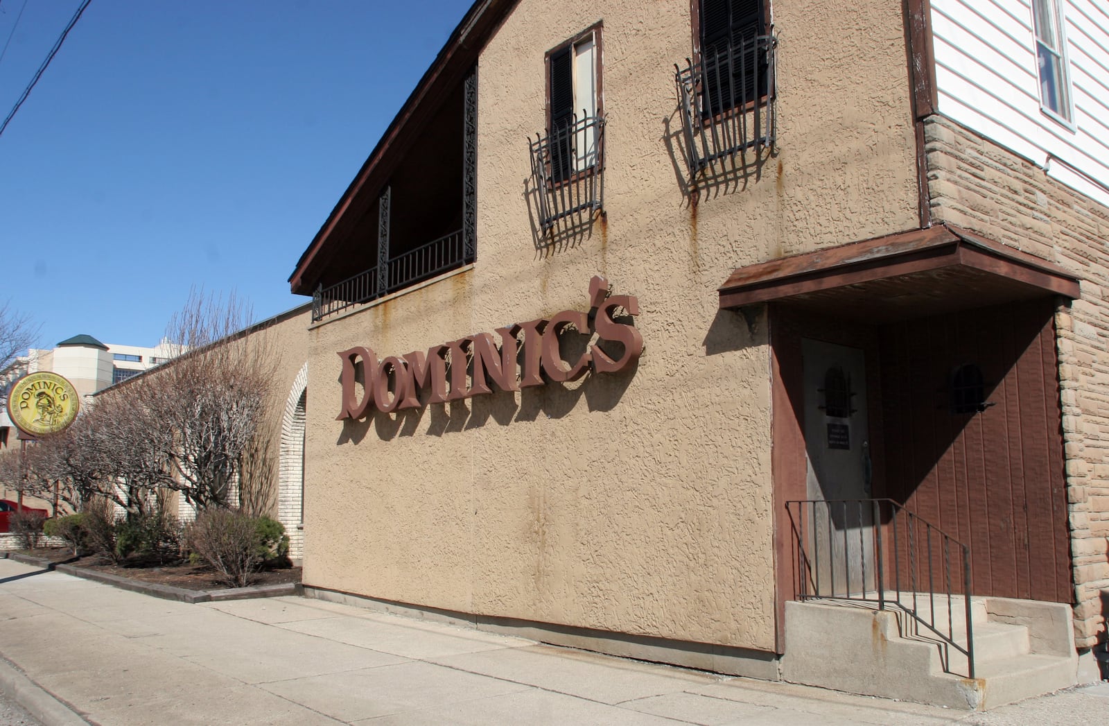 Dominics restaurant at 1066 S. Main St. is celebrated its 50th anniversary in 2007. The original entrance to the old building is on the right. After they expanded the entrance was place on the other end at the far left.