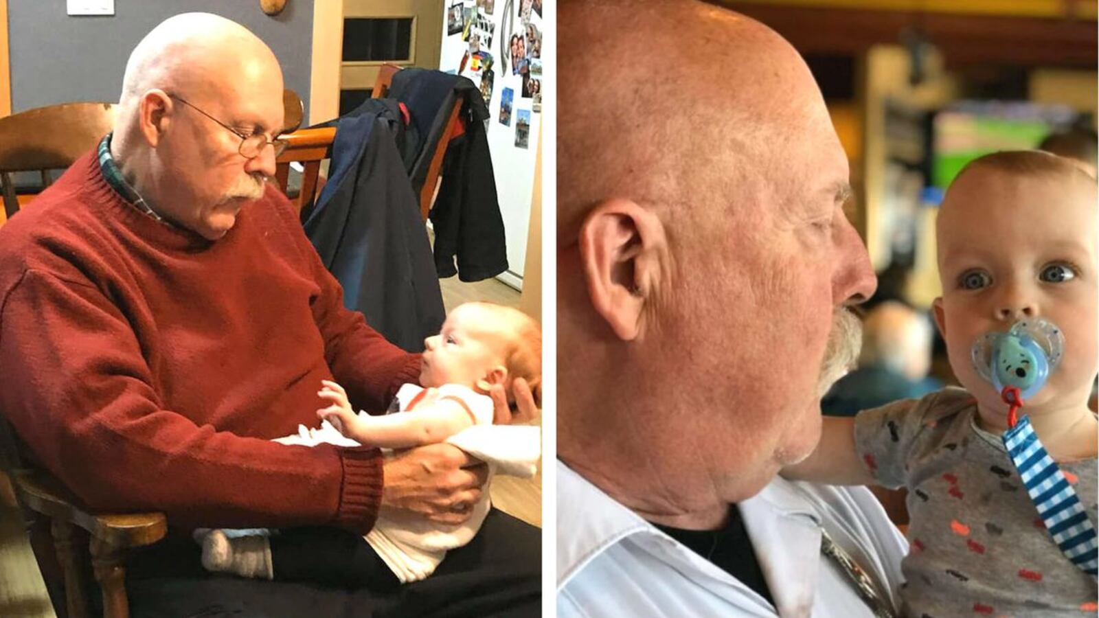 Colorado paramedic Paul Cary is seen in undated family photos with two of his grandchildren. Cary, 66, died Thursday, April 30, of coronavirus complications after volunteering to help combat the pandemic in New York City. (Aurora Fire Rescue, Ambulnz)