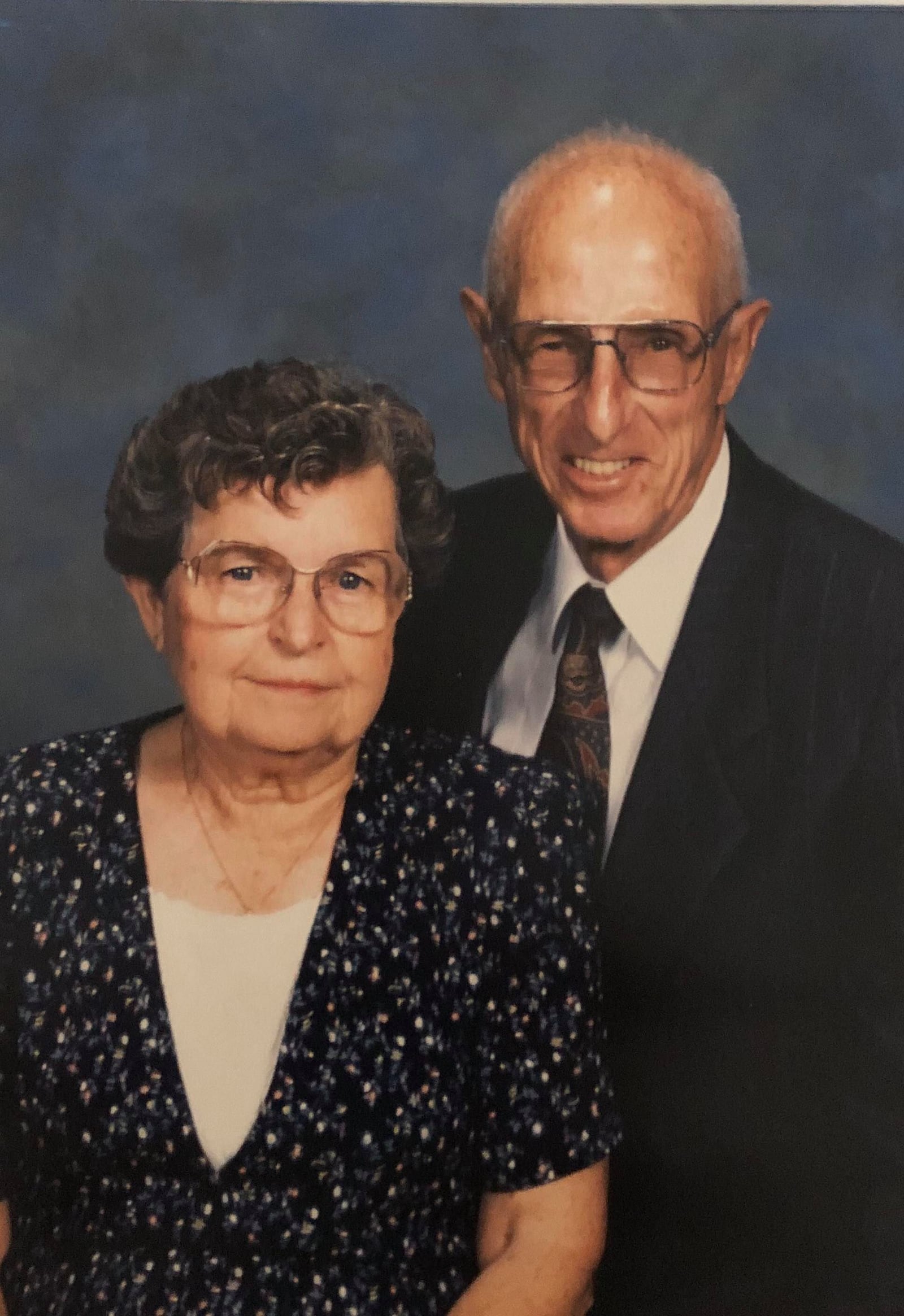 Eileen Shoemaker and her late husband, John Shoemaker.