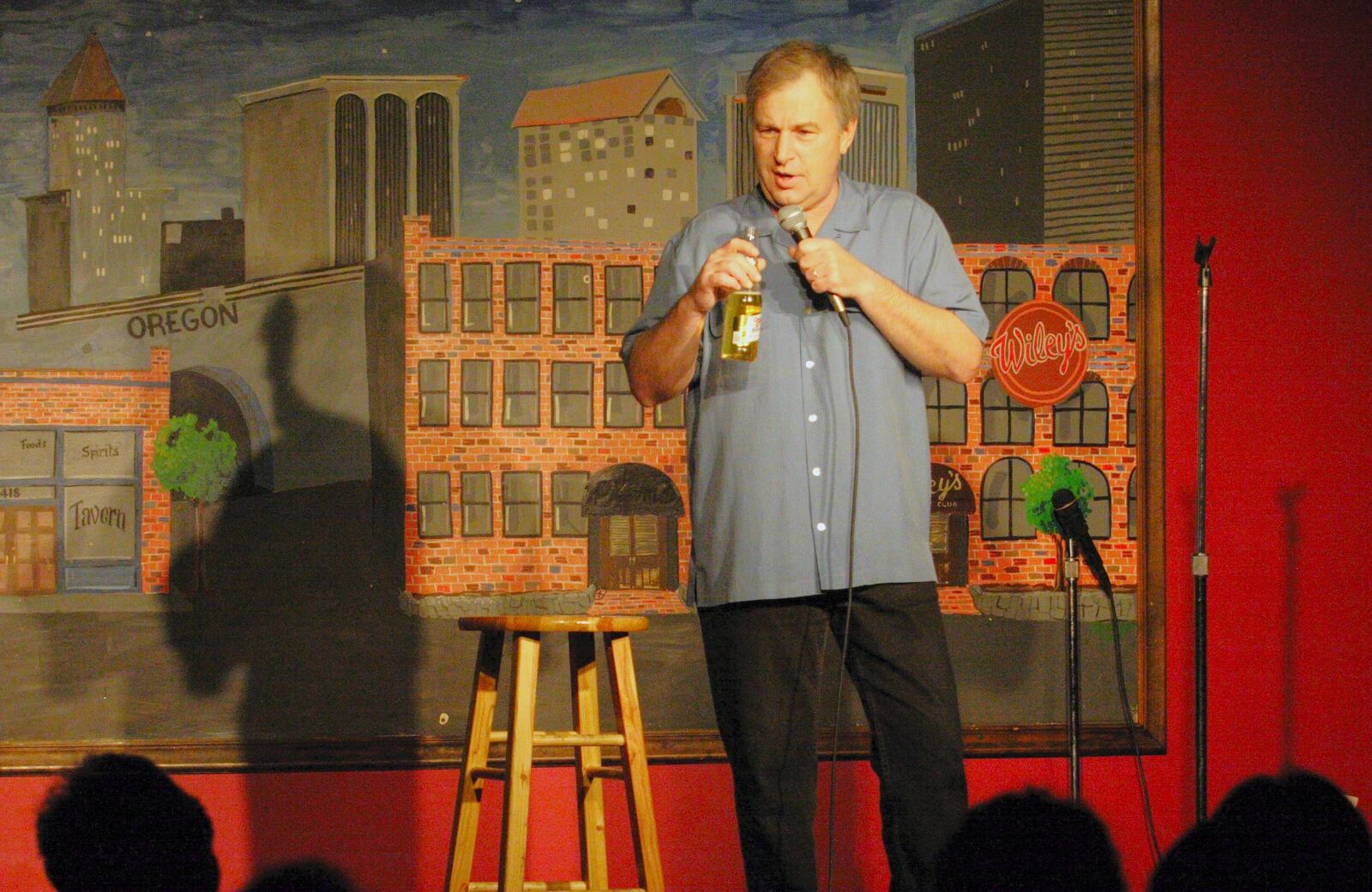 Former owner Rob Haney hosts the show at Wiley's Comedy Club in Dayton. In addition to a routine to begin the night, he also introduced each of the three performers.