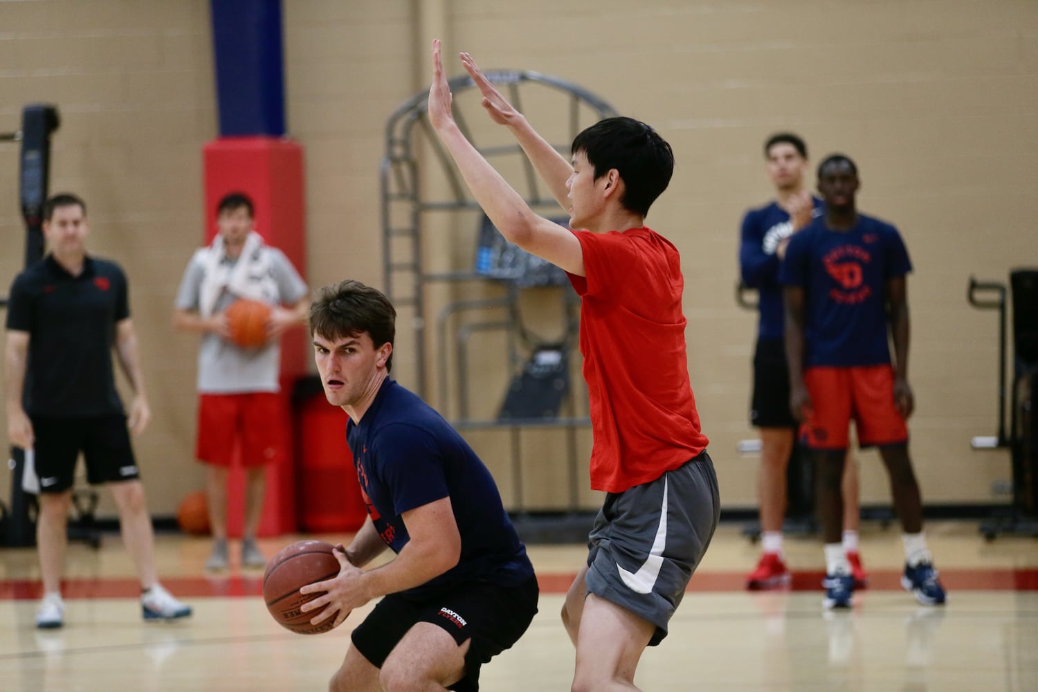 Dayton Flyers practice