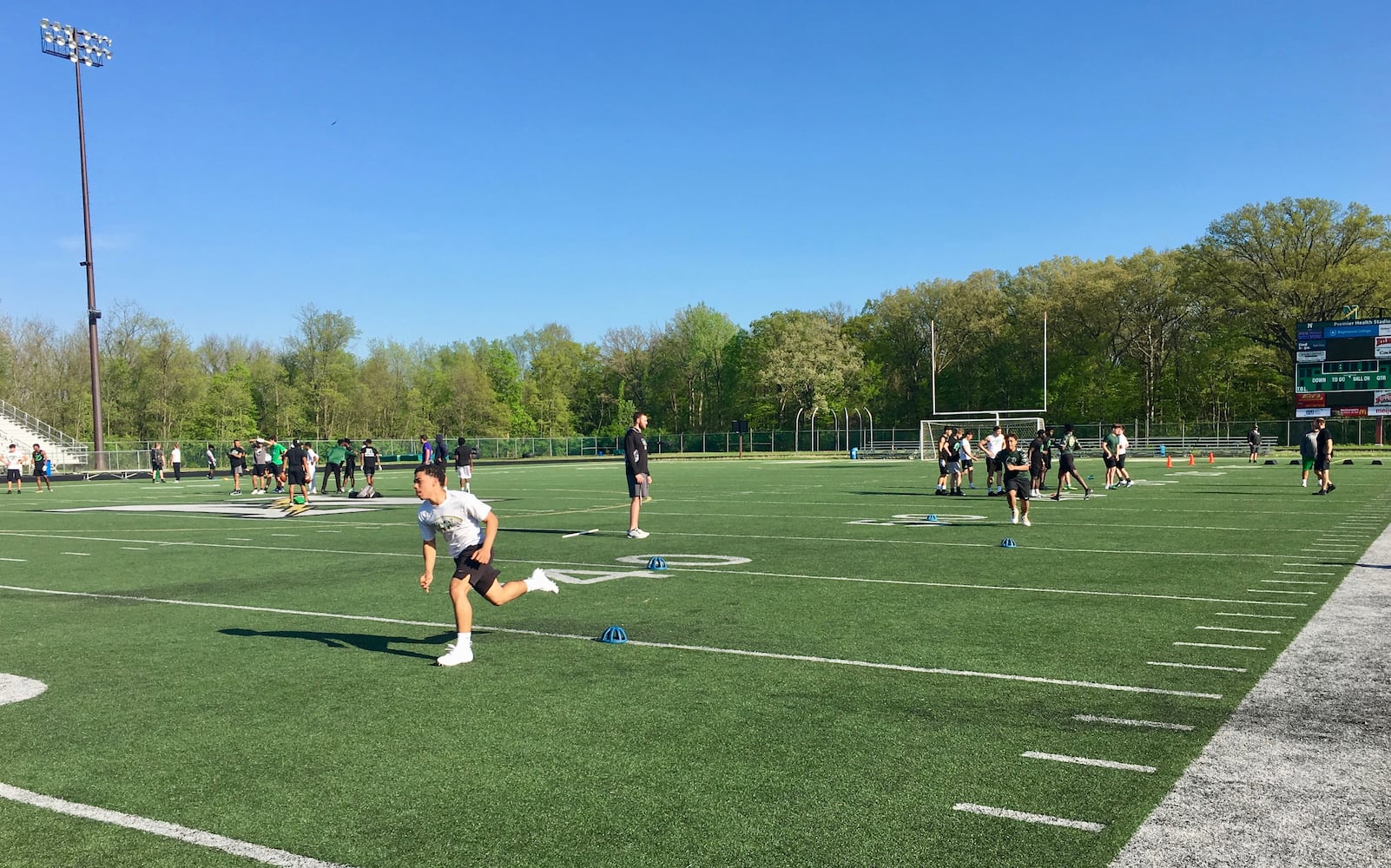 Area high schools host college football scouting combine