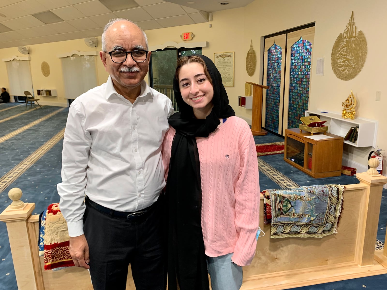 Dr. Abdul Wase and his daughter Amina Wase, often attend the Dayton Mercy Society Mosque in Miamisburg. Amina said, "Islam is all about peace and you can see it from the way we live … it's not about violence."