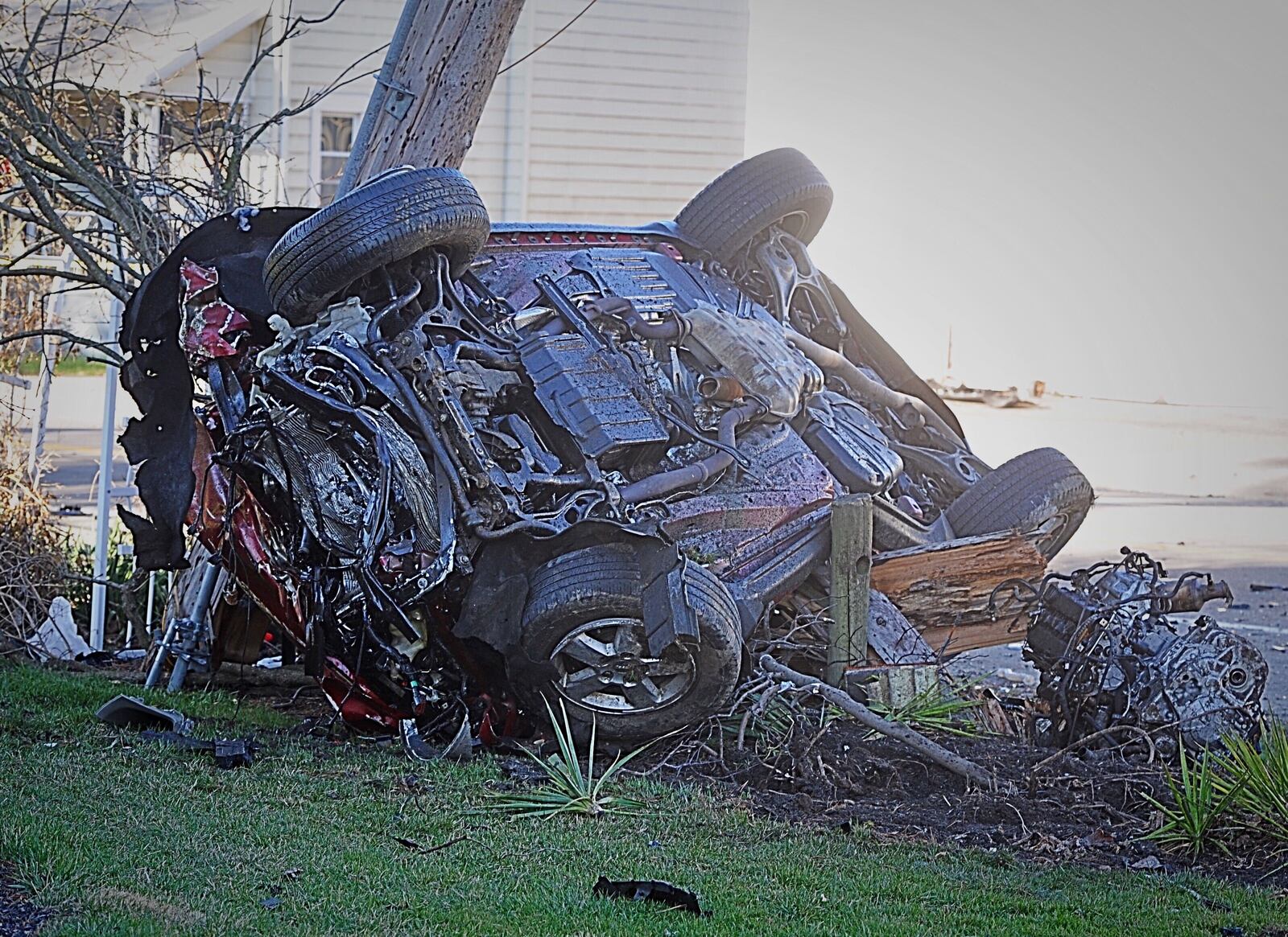 The chase involved Troy police and troopers. The crash was reported around 8:07 a.m. at the intersection of U.S. 40 and state Route 202 in Bethel Twp.