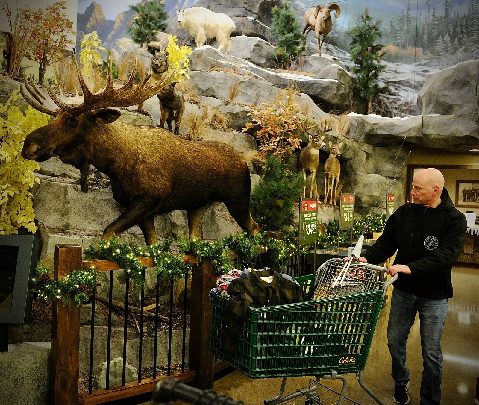 Rick Helton of Tipp City was doing his Christmas shopping on Black Friday, November 24 at Cabela’s in Centerville. MARSHALL GORBY \STAFF