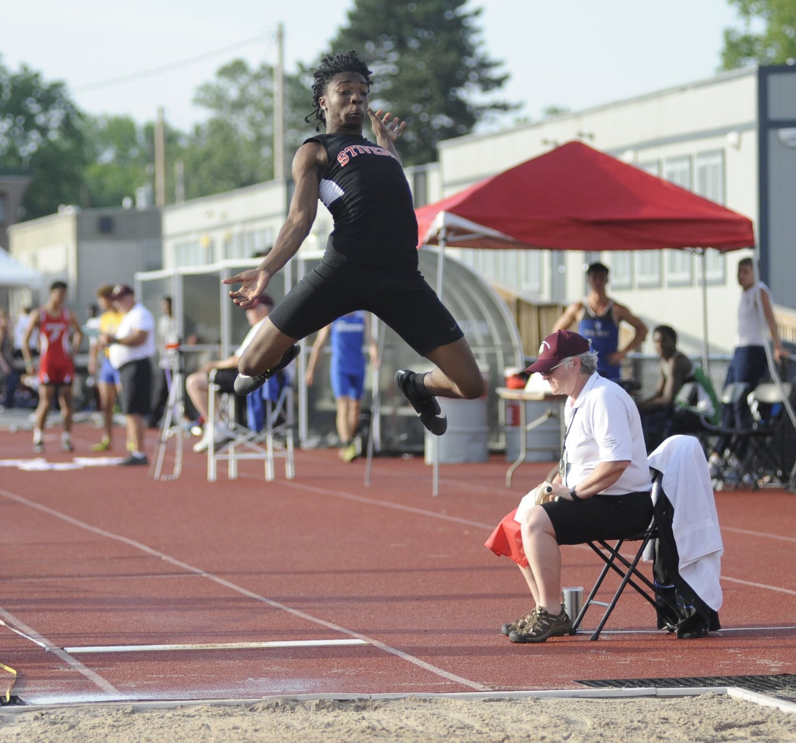 Stivers sophomore Ivynn Spears was fifth in the D-III long jump (21-6.50) at the state track and field meet in Columbus on Friday, June 1, 2018. MARC PENDLETON / STAFF