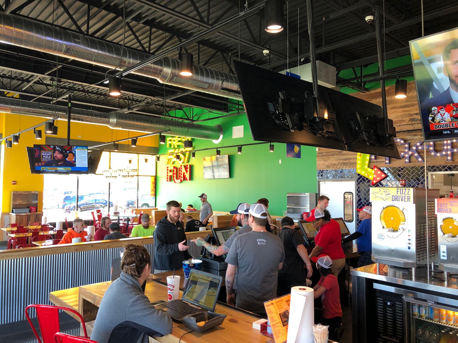 The highly-anticipated Fuzzy's Taco Shop opened its first location in the Dayton area at The Greene on Monday, April 23. 