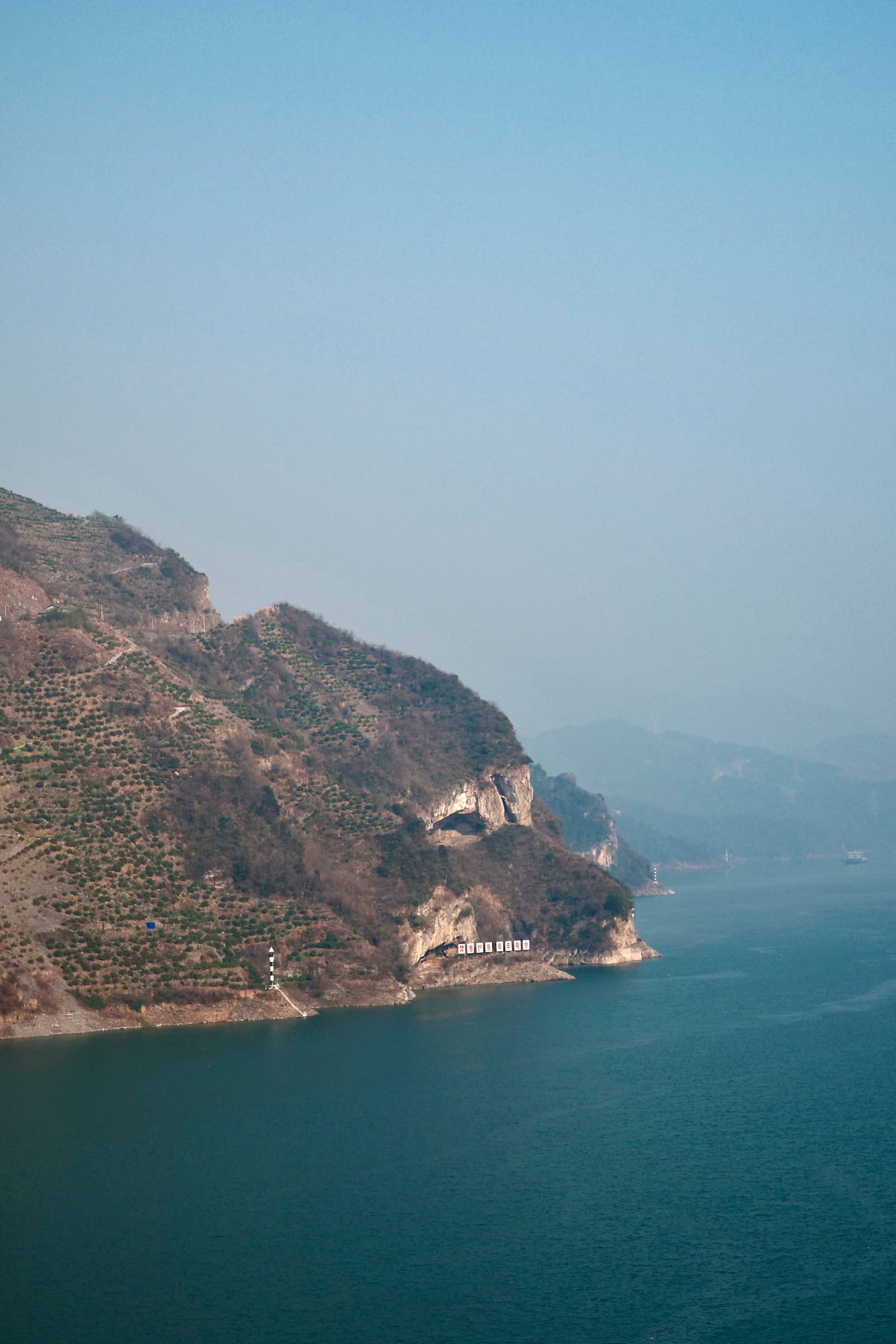 This photo released by Guo Qingshan shows a view of the "puppy mountain," which went viral over the internet in China, in Yichang, a city in central China's Hubei Province, Jan 20, 2025. (Guo Qingshan via AP)