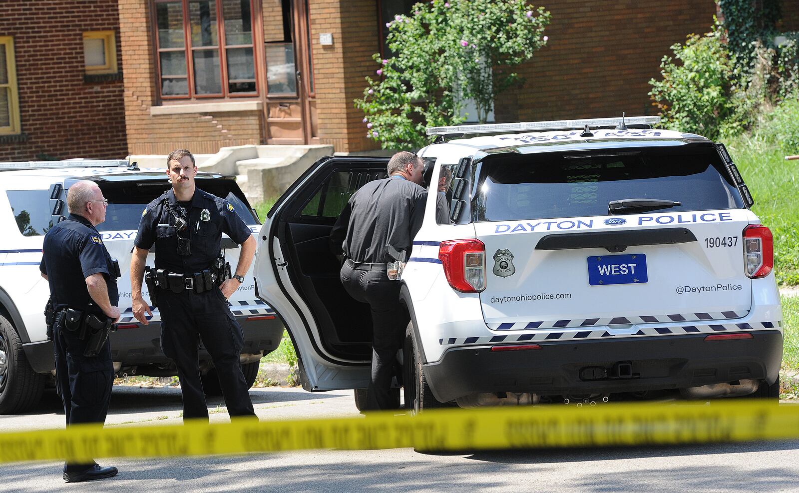 Dayton police are investigating a fatal shooting on Rockford Ave. Monday, 26, 2021. MARSHALL GORBY\STAFF