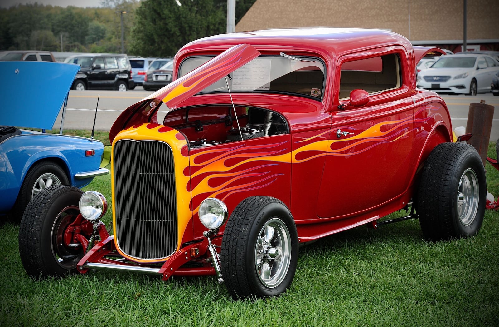 The car show supports updating Clark County’s historic one-room schoolhouse, supplies and period clothing for the students’ living history.