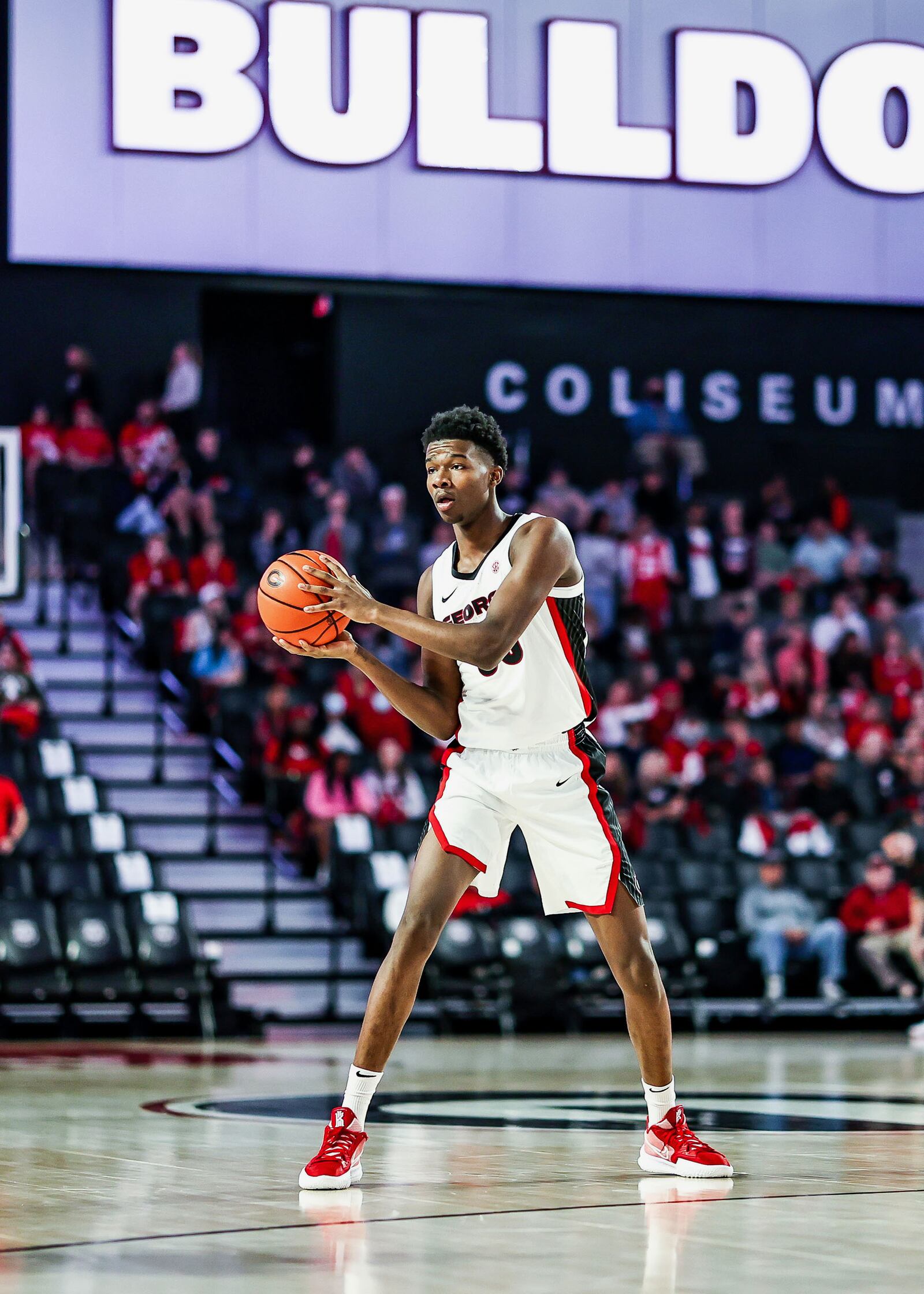 Georgia basketball player Tyrone Baker (35) during a game against FIU at Stegeman Coliseum in Athens, Ga., on Tuesday, Nov. 9, 2021. (Photo by Tony Walsh)