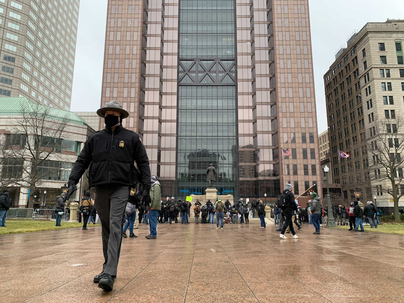 PHOTOS: Protestors gather outside the Ohio statehouse