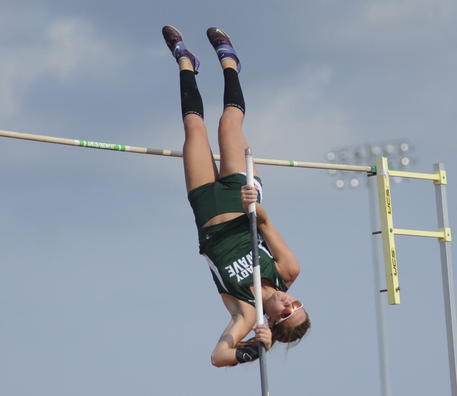 Greenville junior Riley Hunt won the pole vault in the D-I state track and field meet at OSU’s Jesse Owens Memorial Stadium at Columbus on Saturday, June 1, 2019. MARC PENDLETON / STAFF