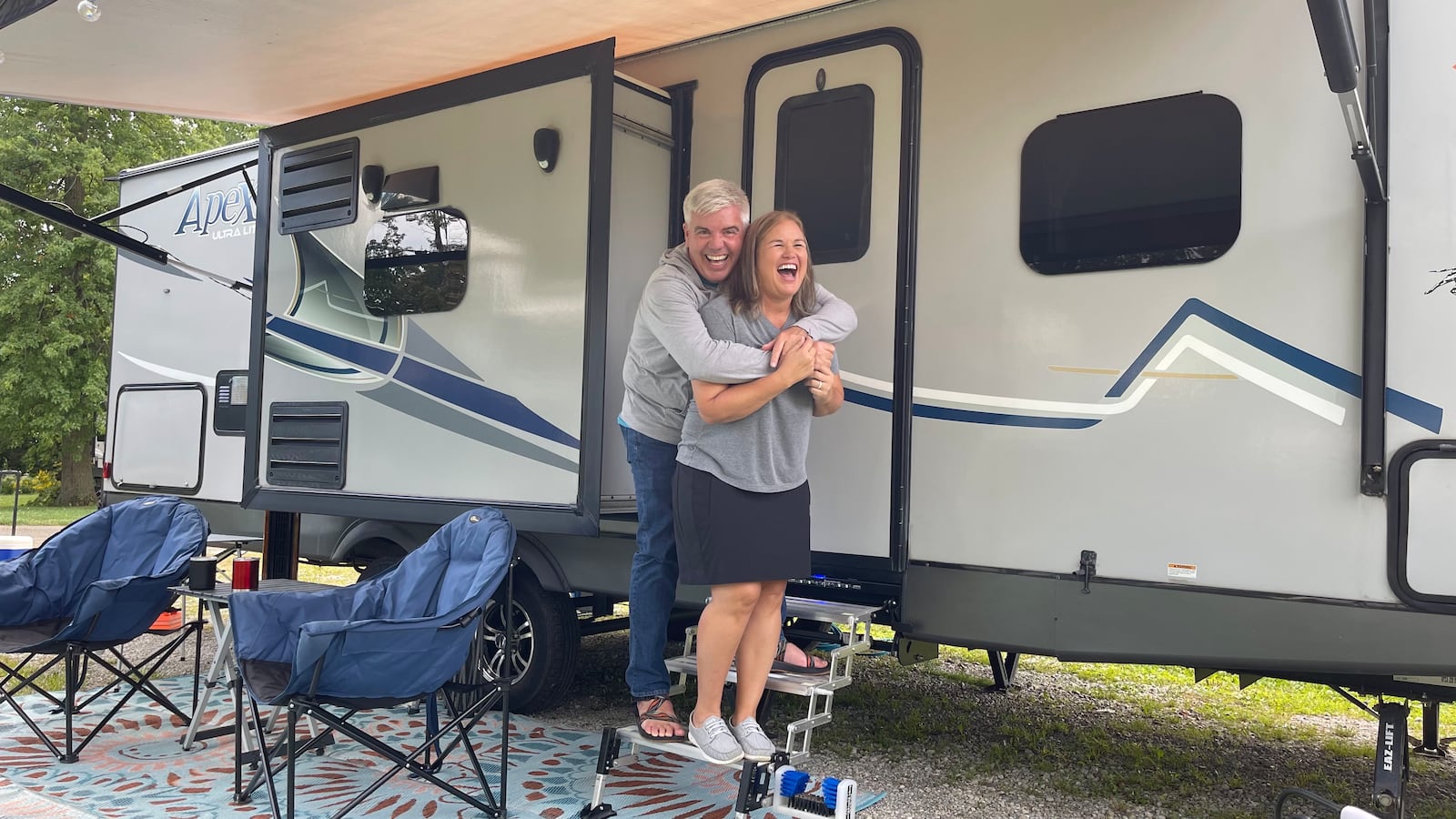 Brian and Michelle Coleman bought an RV in 2017 to enable them to live a more adventurous life - CONTRIBUTED