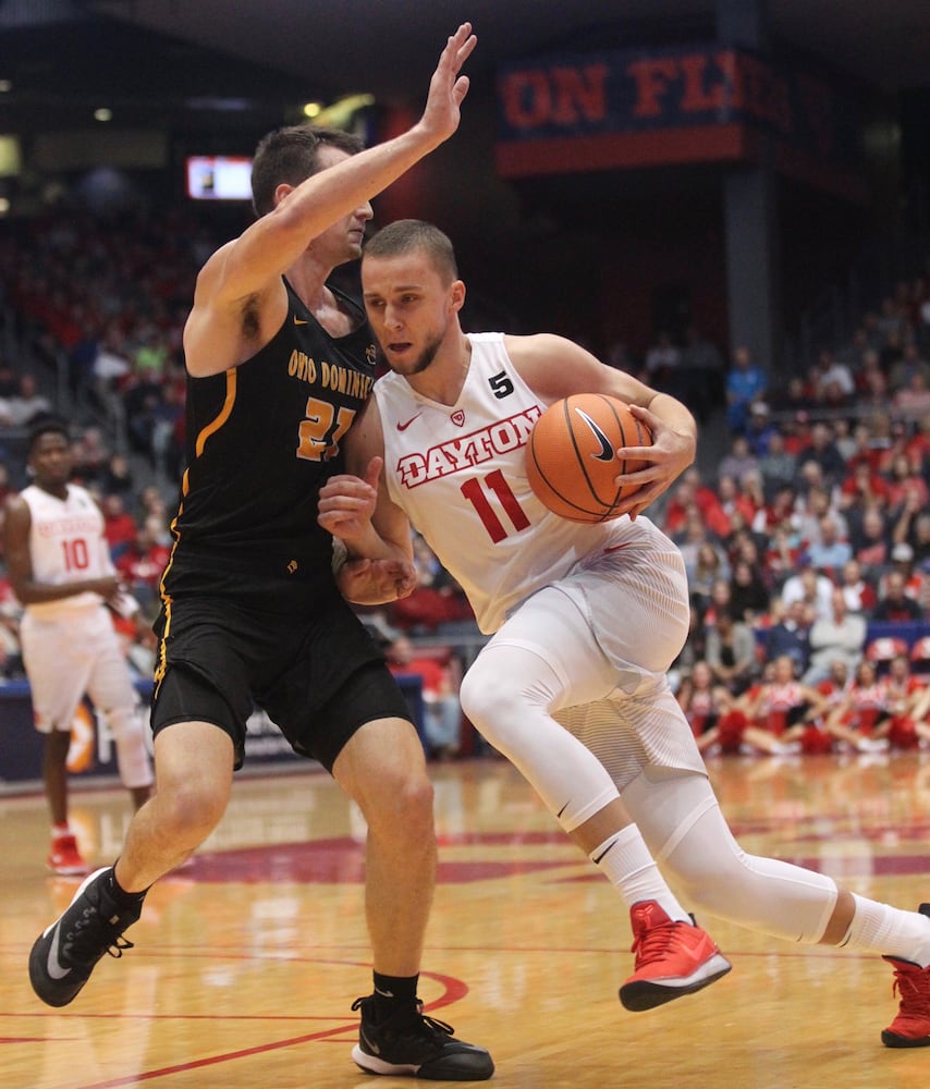 Photos: Dayton beats Ohio Dominican in exhibition