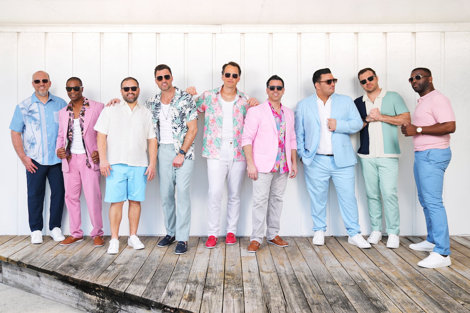 A cappella group Straight No Chaser will time travel three decades this summer, bringing its newest tour, “Straight No Chaser Summer: The 90s,” to the Rose. ANDREW BONILLA/CONTRIBUTED