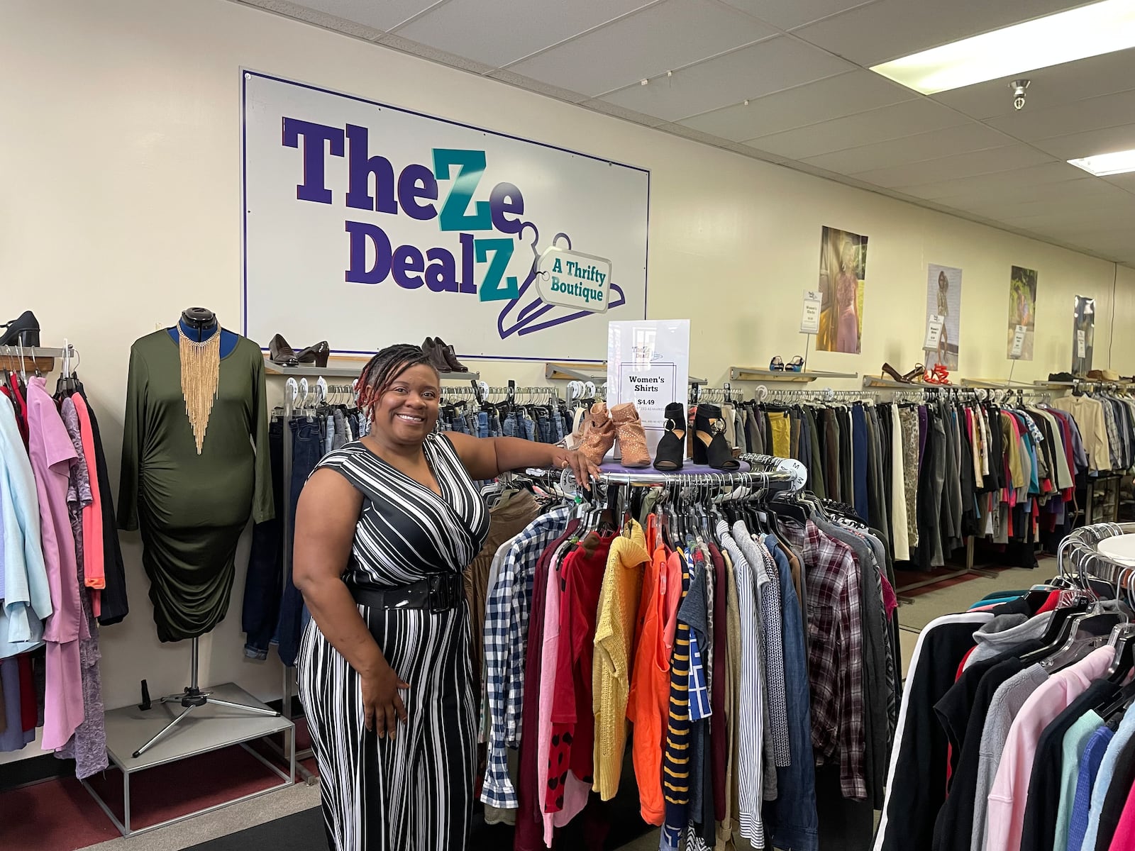 Zontaye Richardson (pictured) is the owner of TheZe DealZ- A Thrifty Boutique, located at 3183 W. Siebenthaler Drive Suite C in Dayton.