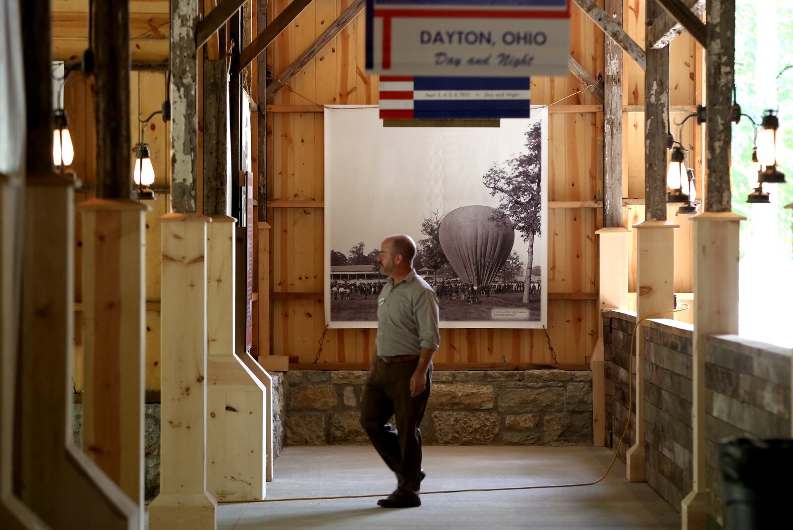 The historic Montgomery County Fairground Horse Barn No. 17 will tell the stories of the Montgomery County Fairgrounds and the historic events that occurred there.  LISA POWELL / STAFF