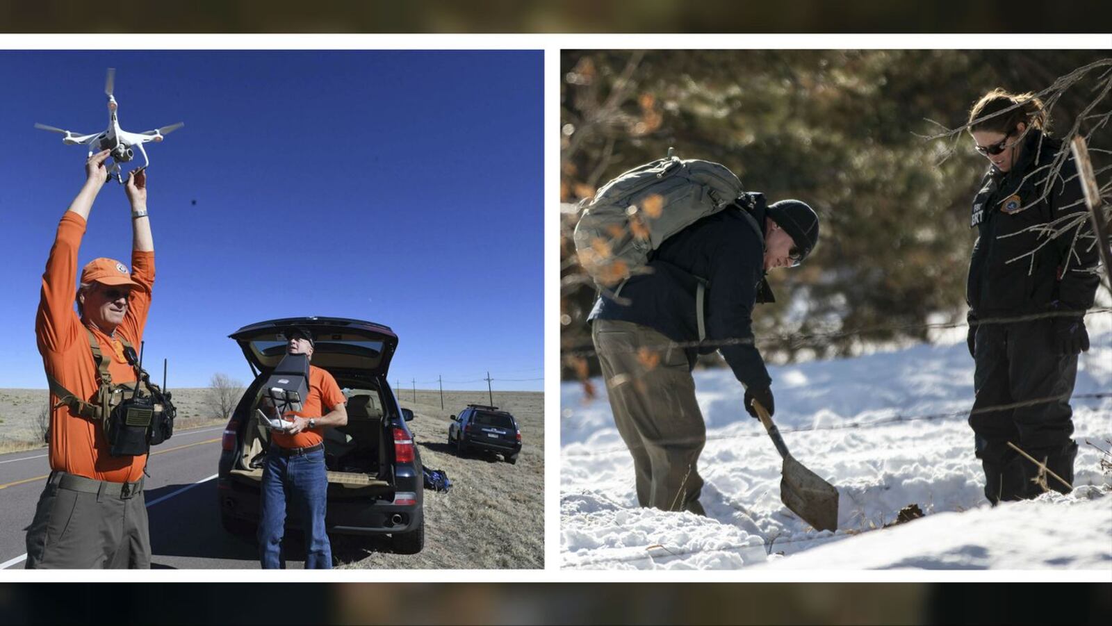 Searchers work to find Gannon Stauch, 11, in and around Colorado Springs, Colo., in February 2020 after the boy was reported missing Jan. 27 by his stepmother, Letecia Stauch. Letecia Stauch, 36, was arrested Monday, March 2 and charged with first-degree murder, child abuse resulting with death, tampering with a body and tampering with evidence in the boy's death.