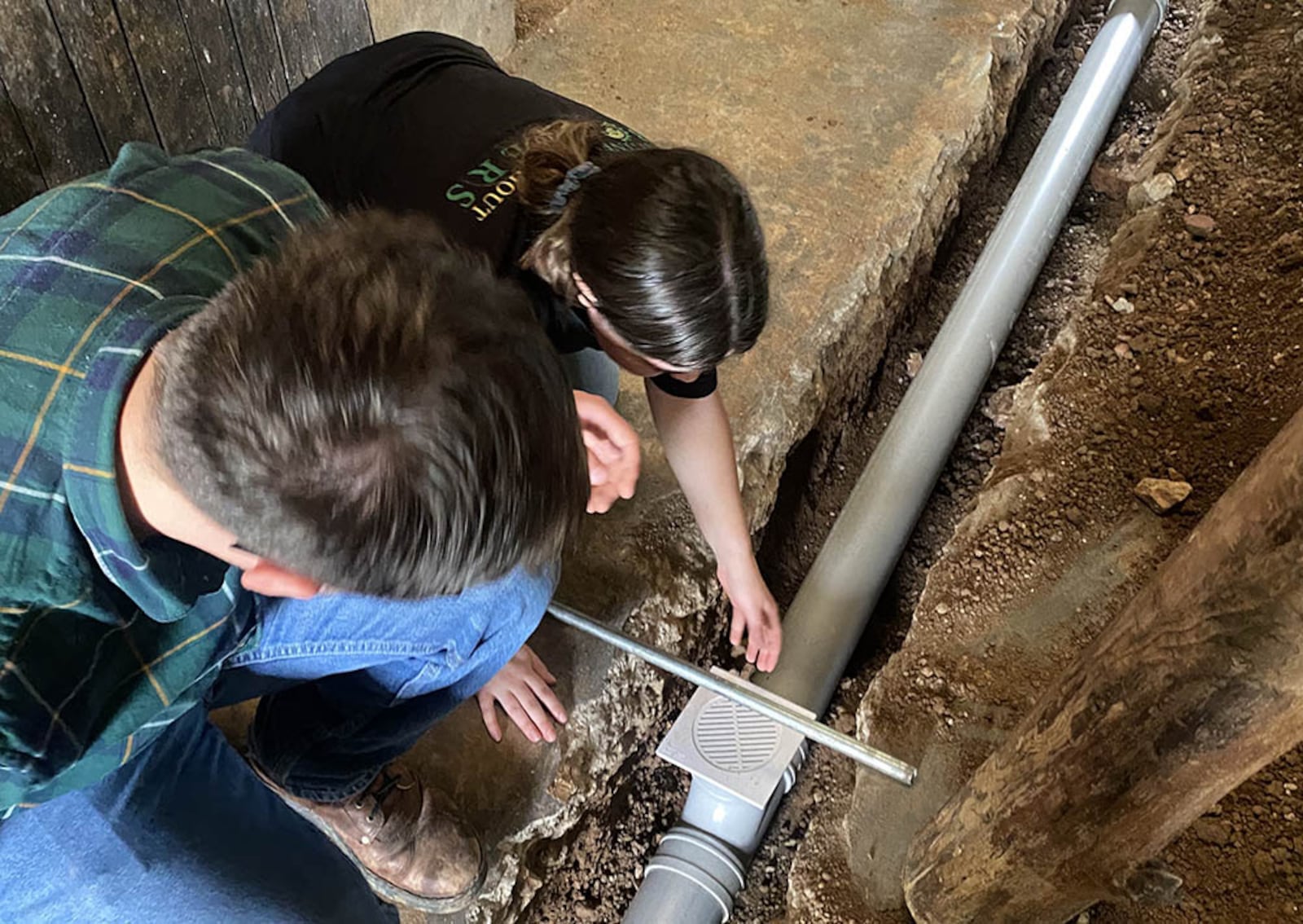 Wright State students built handwashing stations and improved latrine conditions at the rural school in Uganda. CONTRIBUTED 