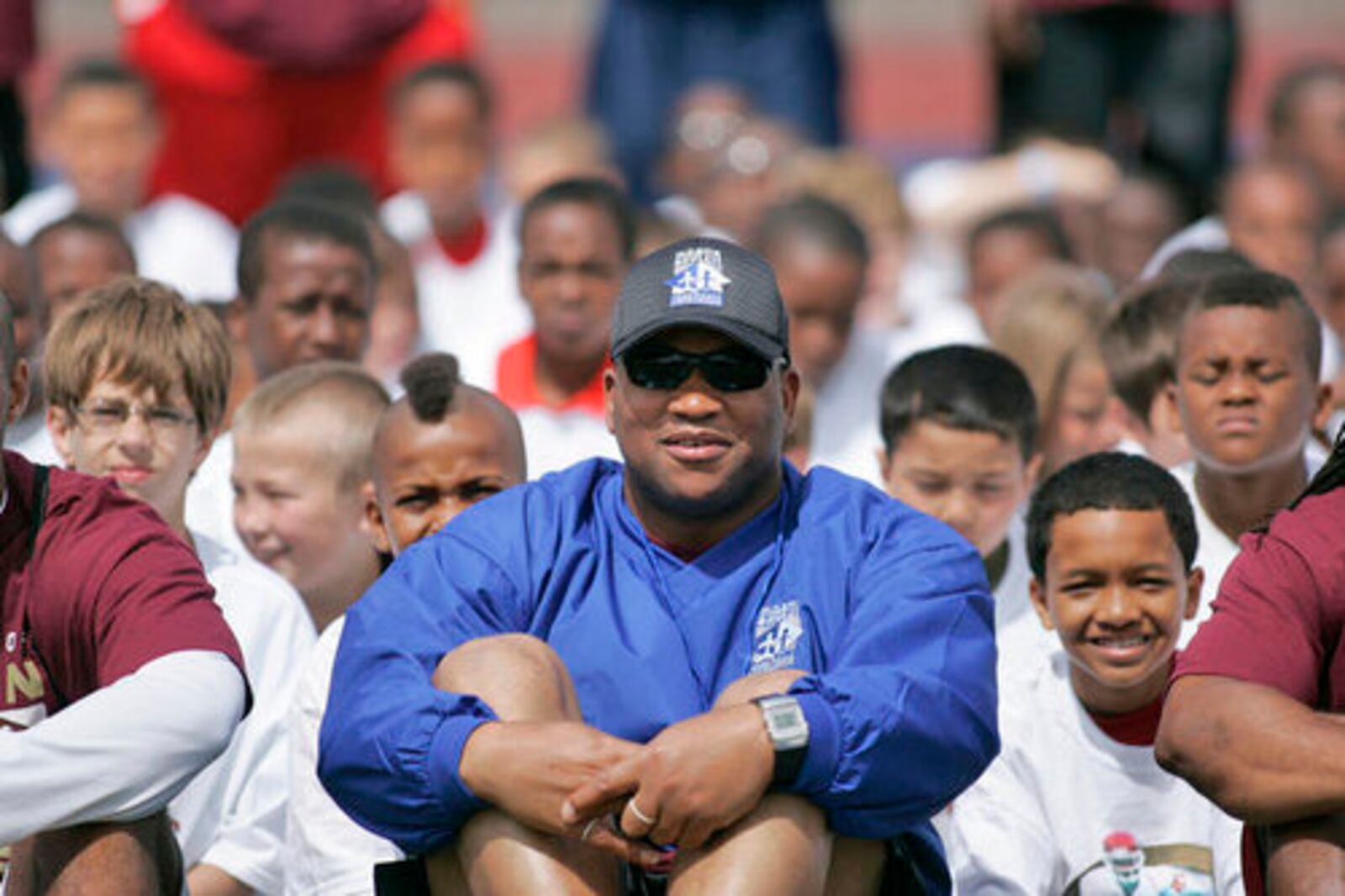 Martin Bayless at his football camp at Welcome Stadium in 2010. DDN FILE