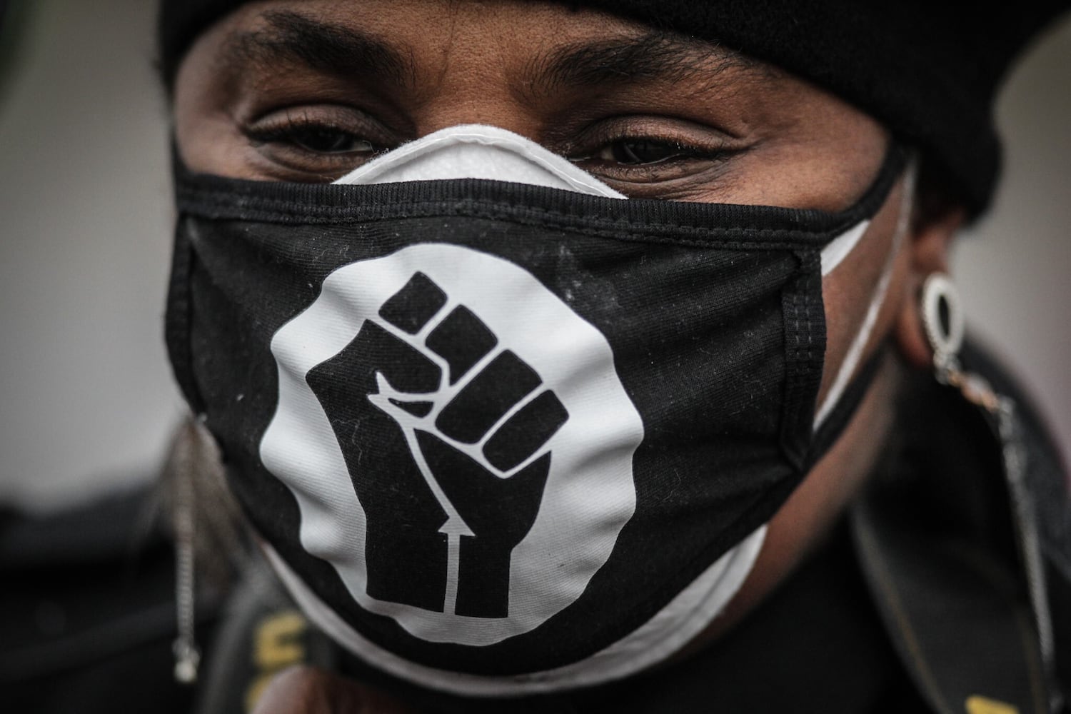 Crowd braves the cold for MLK Day march