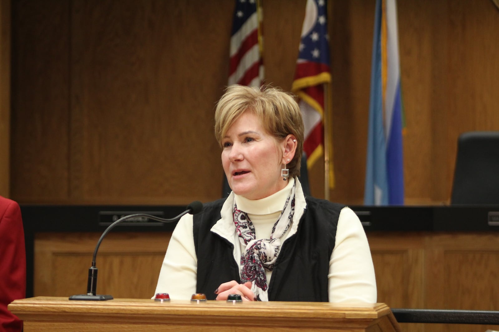 Dayton City Manager Shelley Dickstein. CORNELIUS FROLIK / STAFF