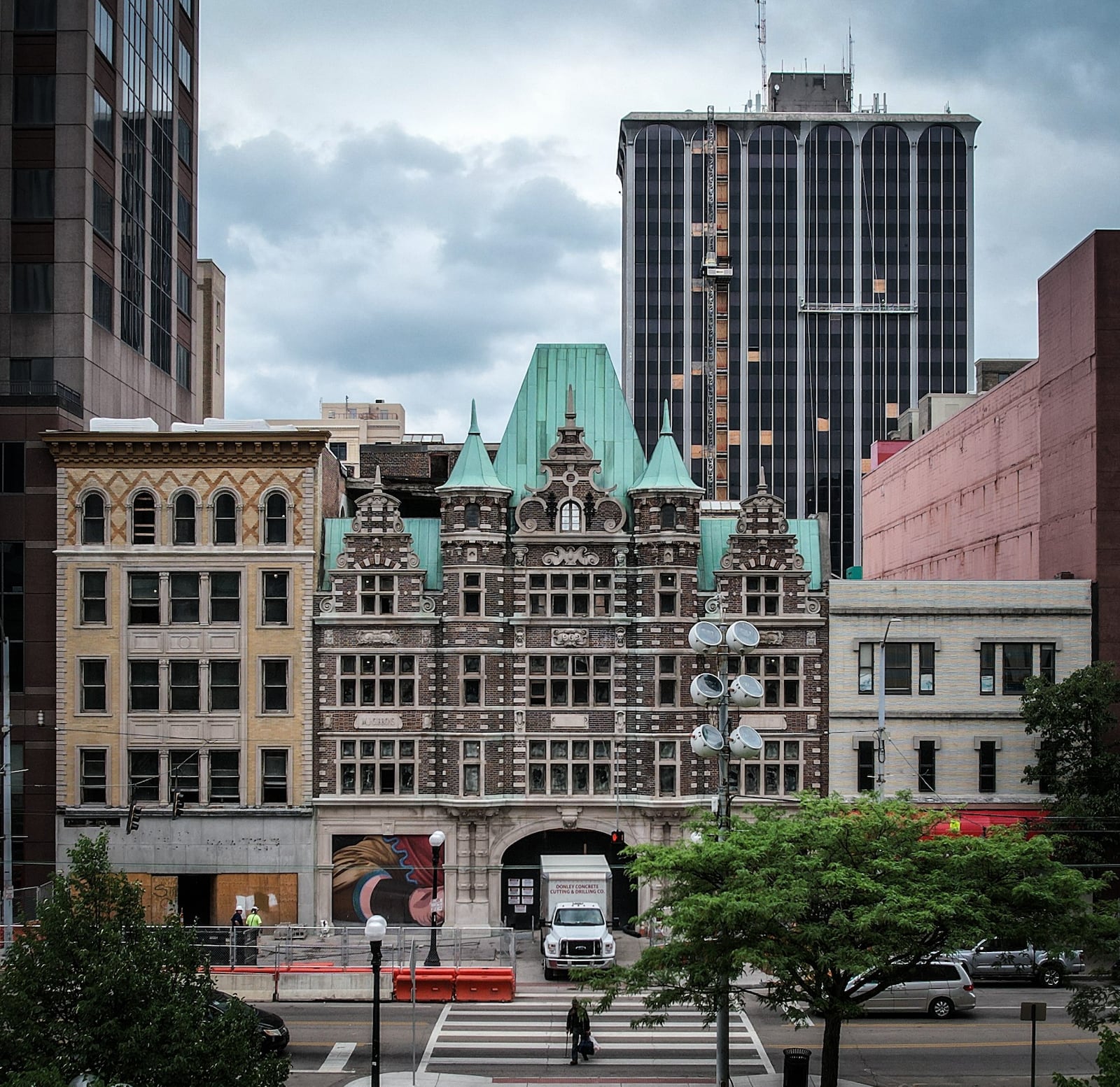 The Dayton Arcade developer is now working on the Third Street side of the Arcade.  JIM NOELKER/STAFF