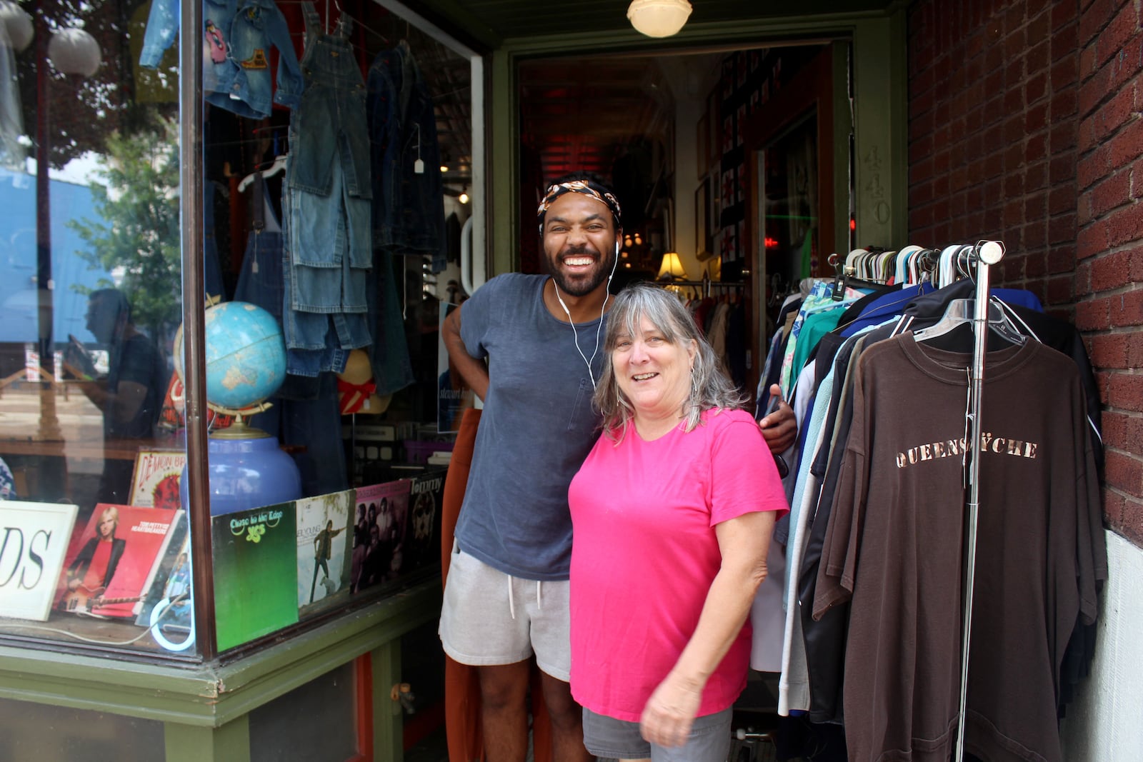 Oregon District resident Janet Phillips opened Feathers Vintage Clothing more than 40 years ago.