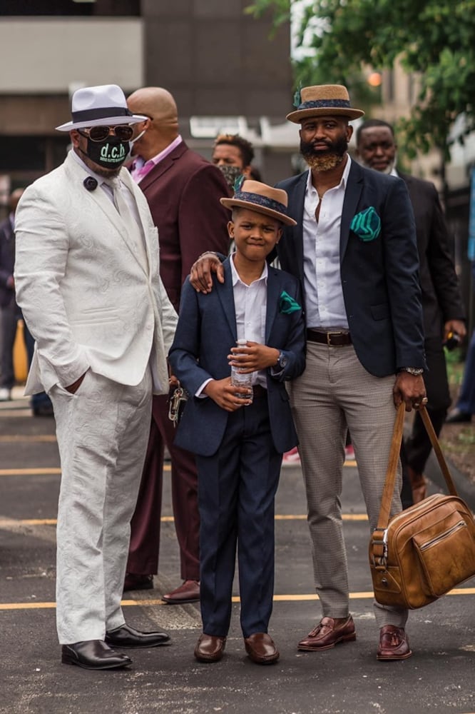 Photos: 300 men in suits march in Dayton