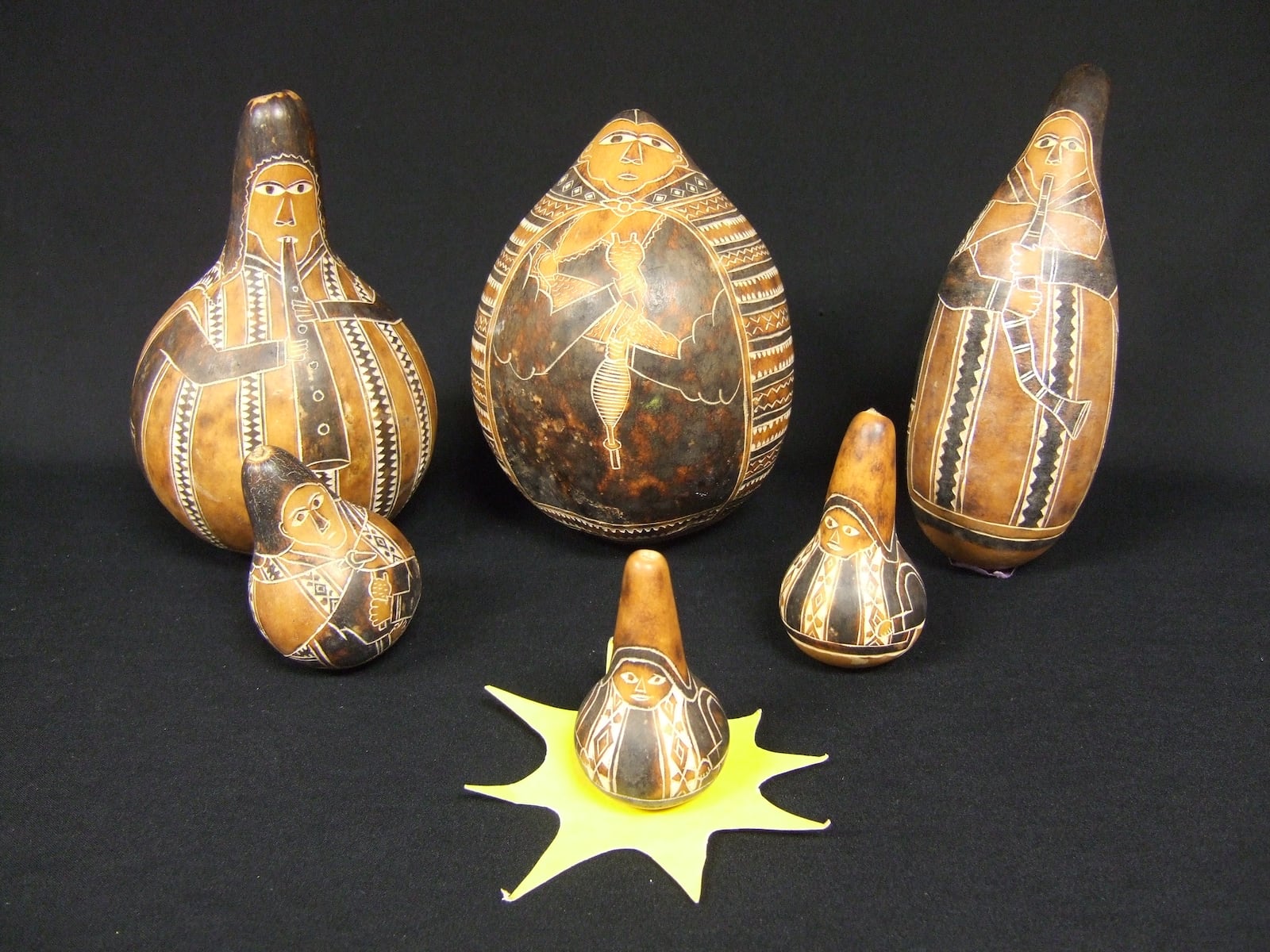 This nativity scene made from gourds is on display in “Nativities and the Natural World” at University of Dayton’s Roesch Library through Jan. 12. CONTRIBUTED