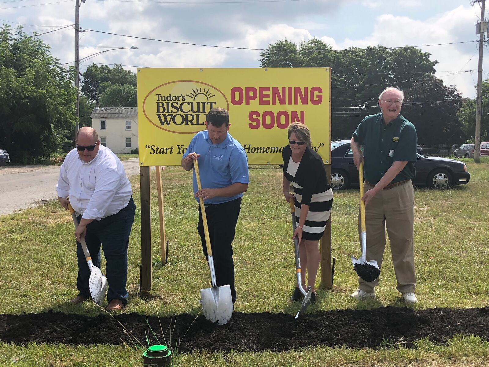 Tudor’s broke ground today on its new Fairborn restaurant expected to open in 16 weeks.