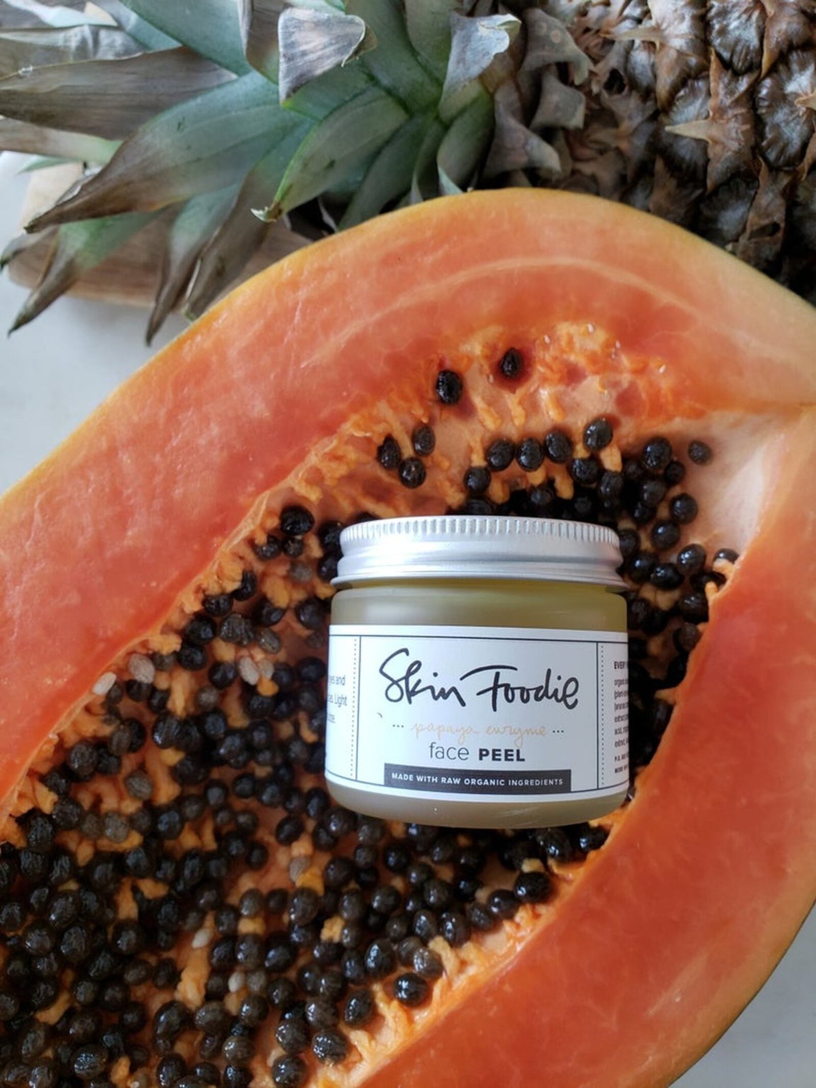 Skin Foodie’s Papaya Enzyme Peel uses the natural enzymes of papaya and pineapple. CONTRIBUTED