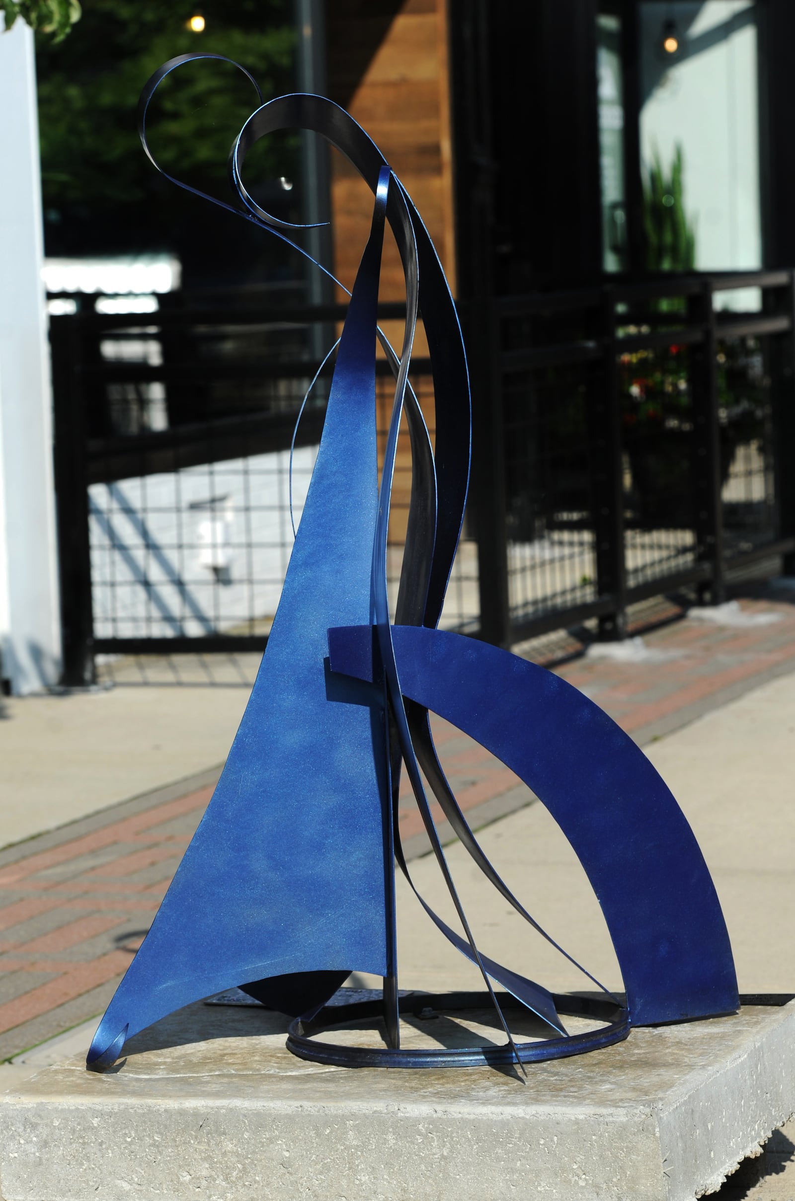 "Waves" by Chris Plaisted, Sculptures on the Square in Troy. MARSHALL GORBY\STAFF