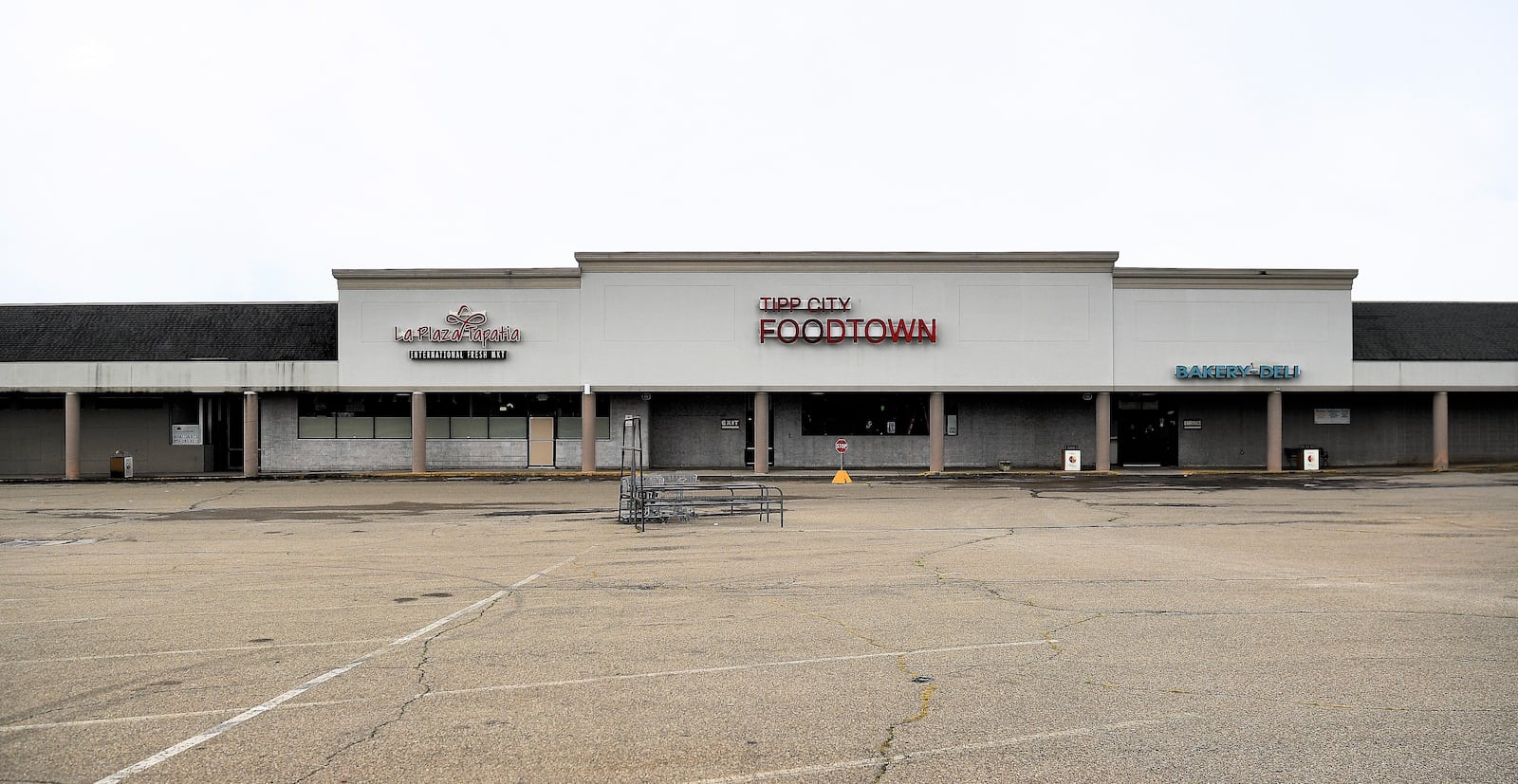 The now-closed Food Town grocery was a staple of the Tipp City Plaza. City officials are hiring a consultant to study the possible redevelopment of the plaza.