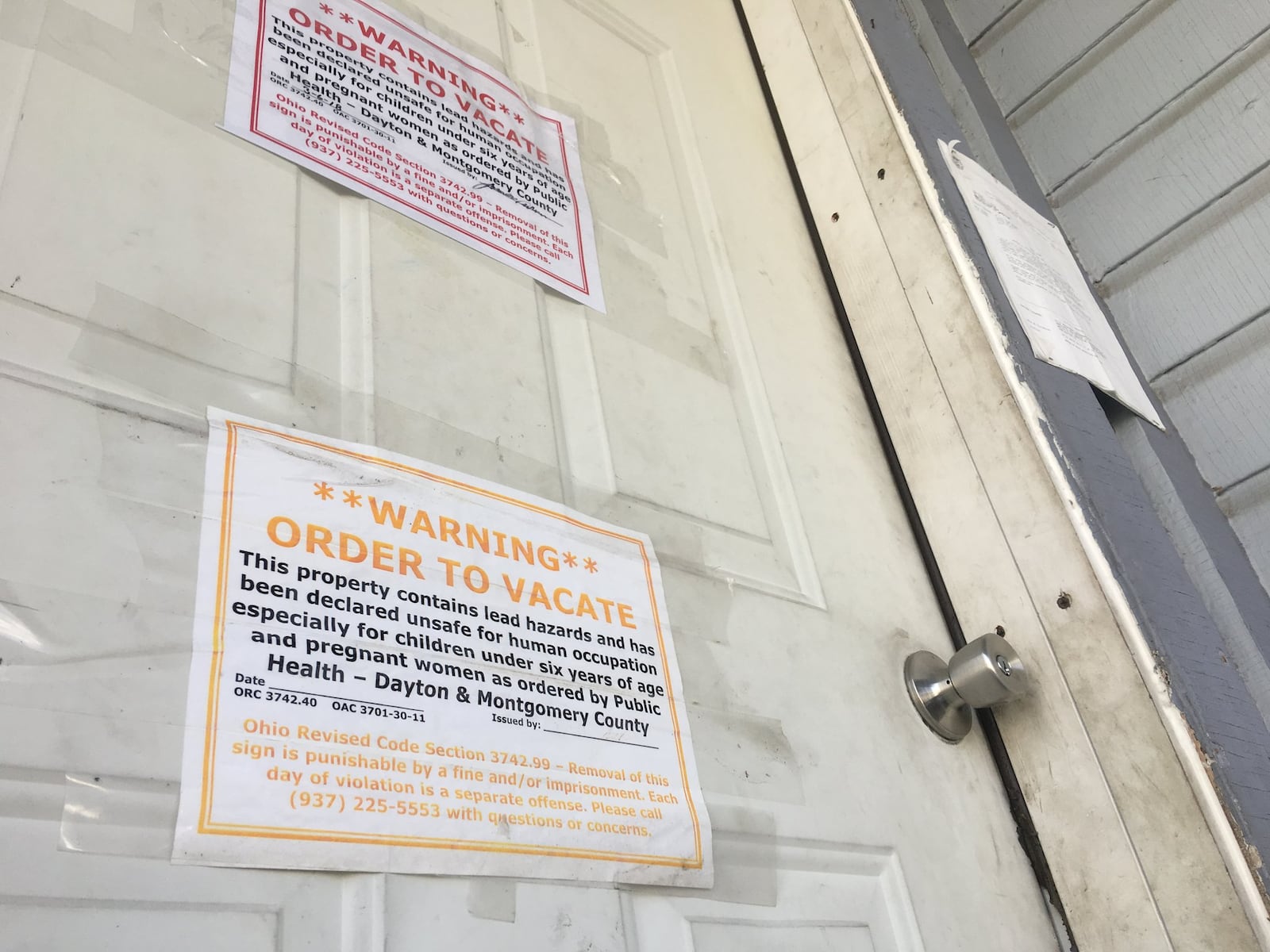 Several houses in the county contain lead hazards and have been declared unsafe for human occupation. KARA DRISCOLL/STAFF